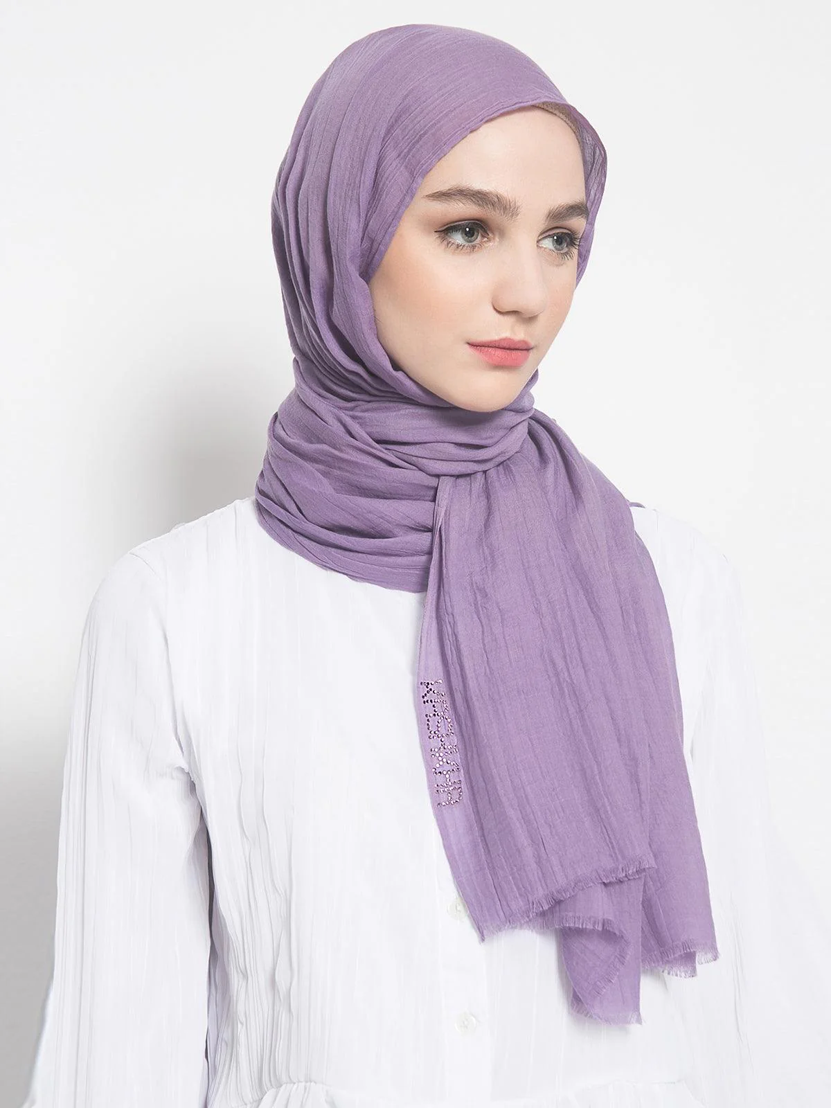 Cotton Viscose Hijab (KGD171L) - Image 16