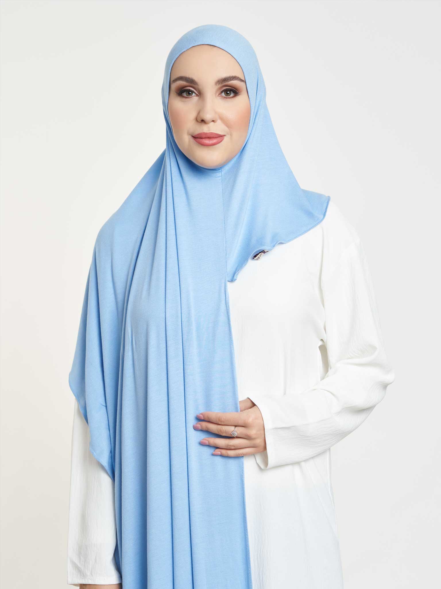 Kashkha Jersey Plain Ready to Wear Hijab - Image 7