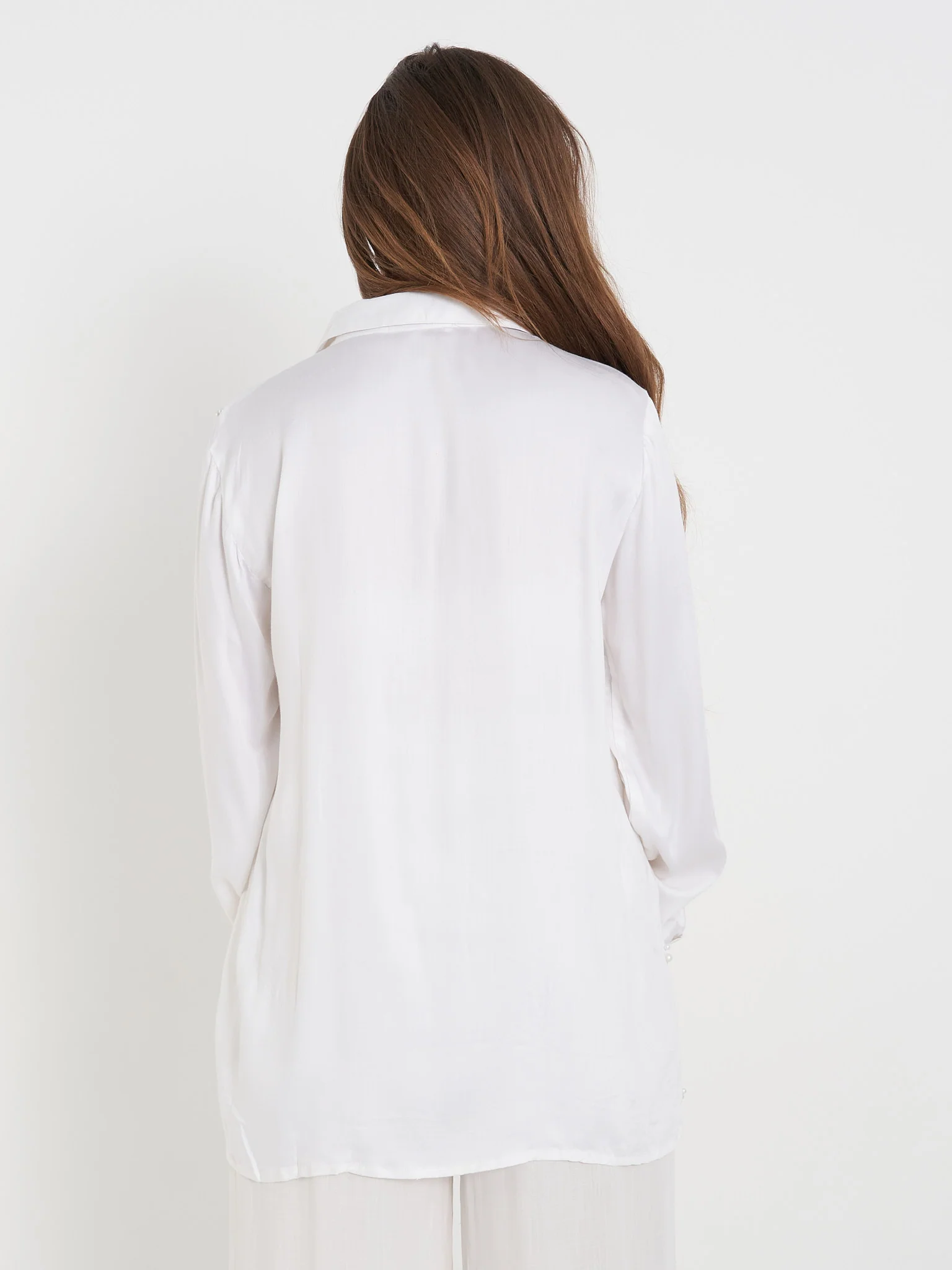 Modal Shirt with Pearls - Image 4