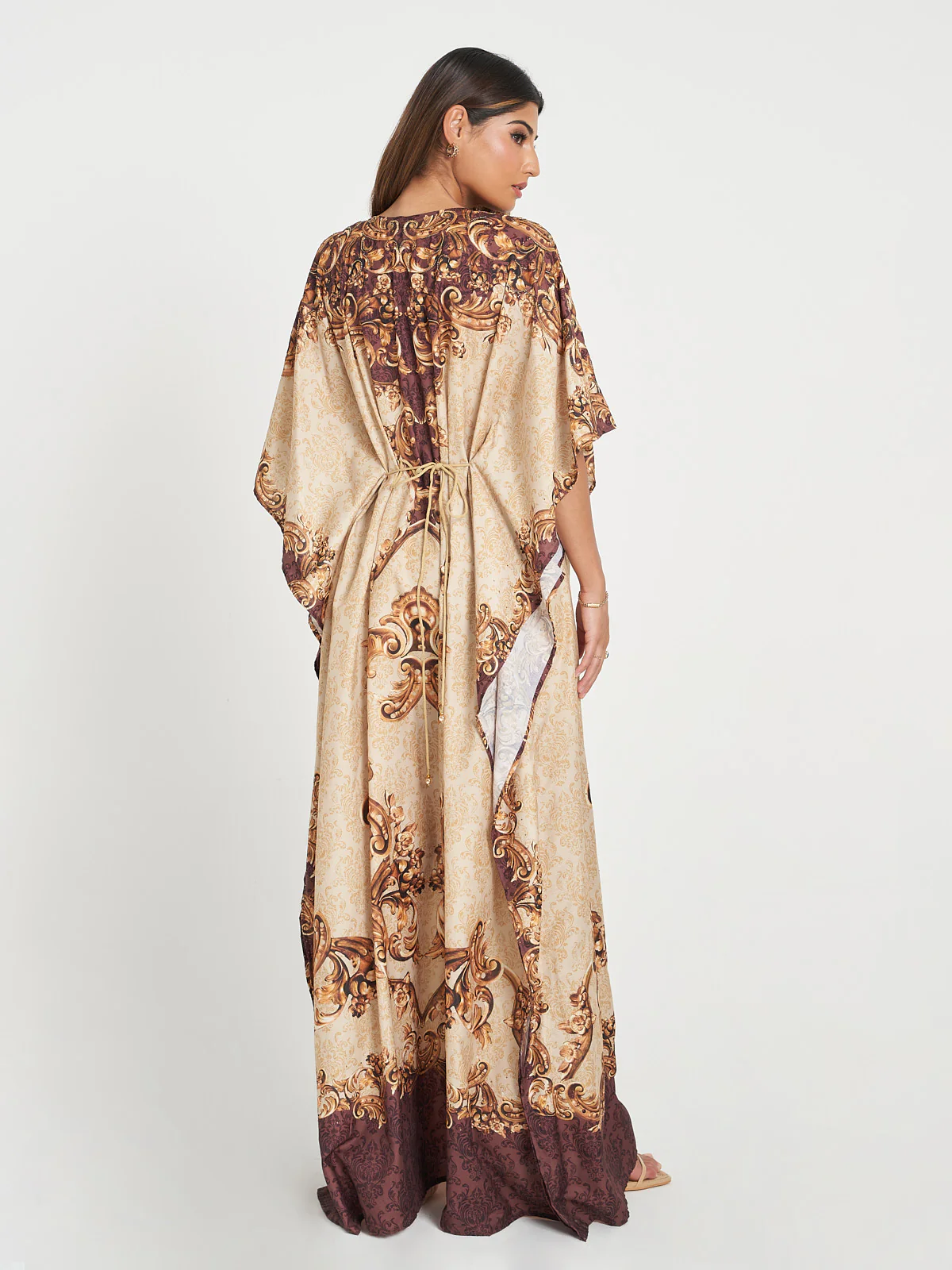 Poncho with Geometric Print - Image 3