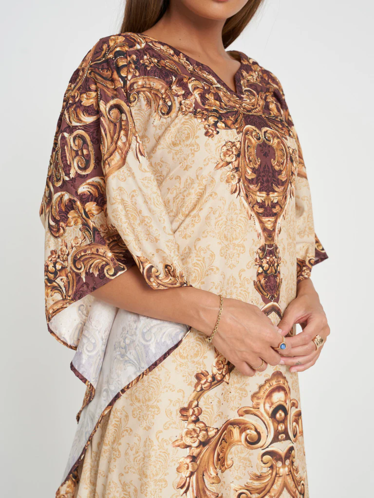 Poncho with Geometric Print - Image 5