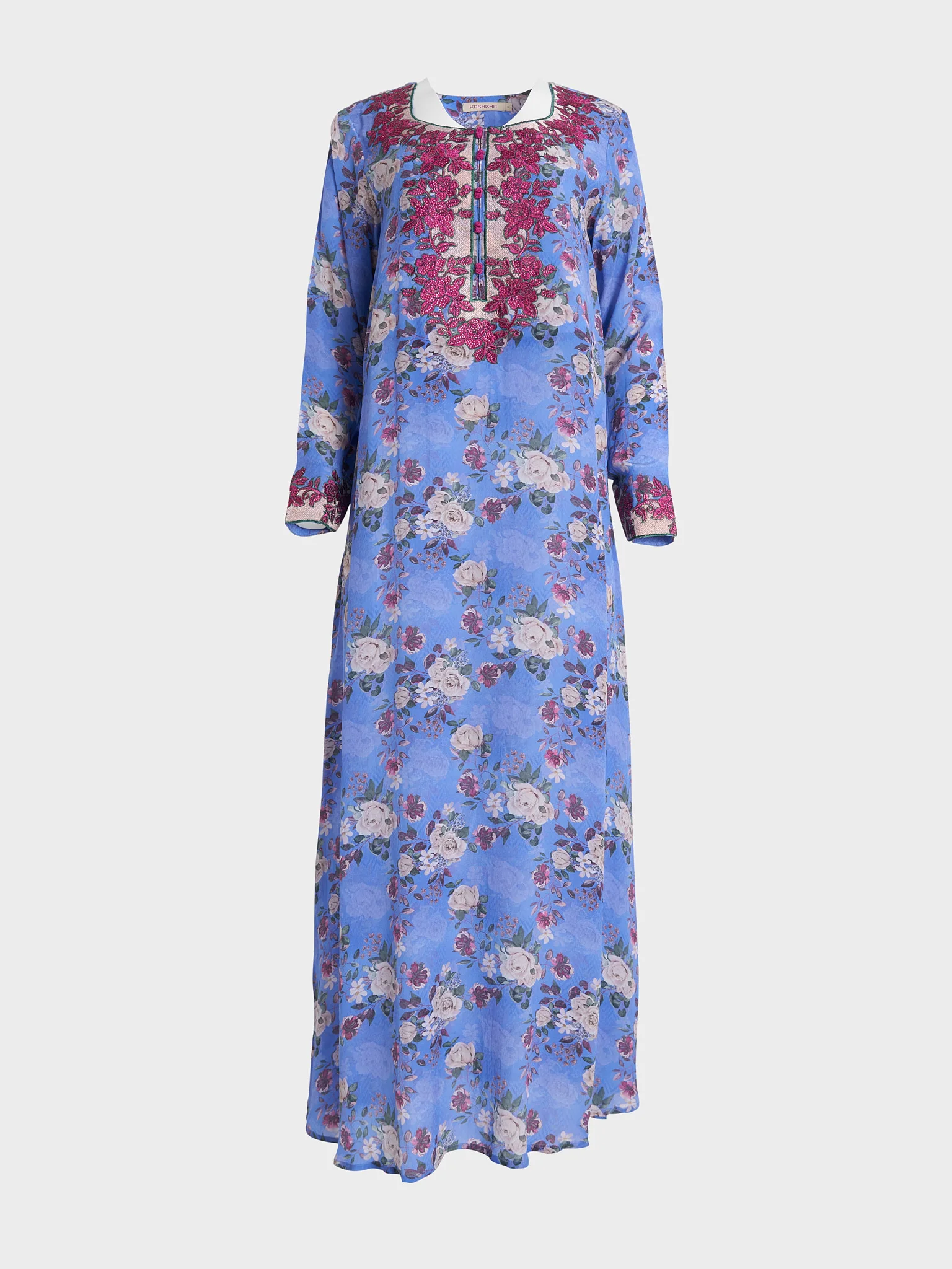 Printed Digital Silk Crepe Mukhawar Jalabiya - Image 3