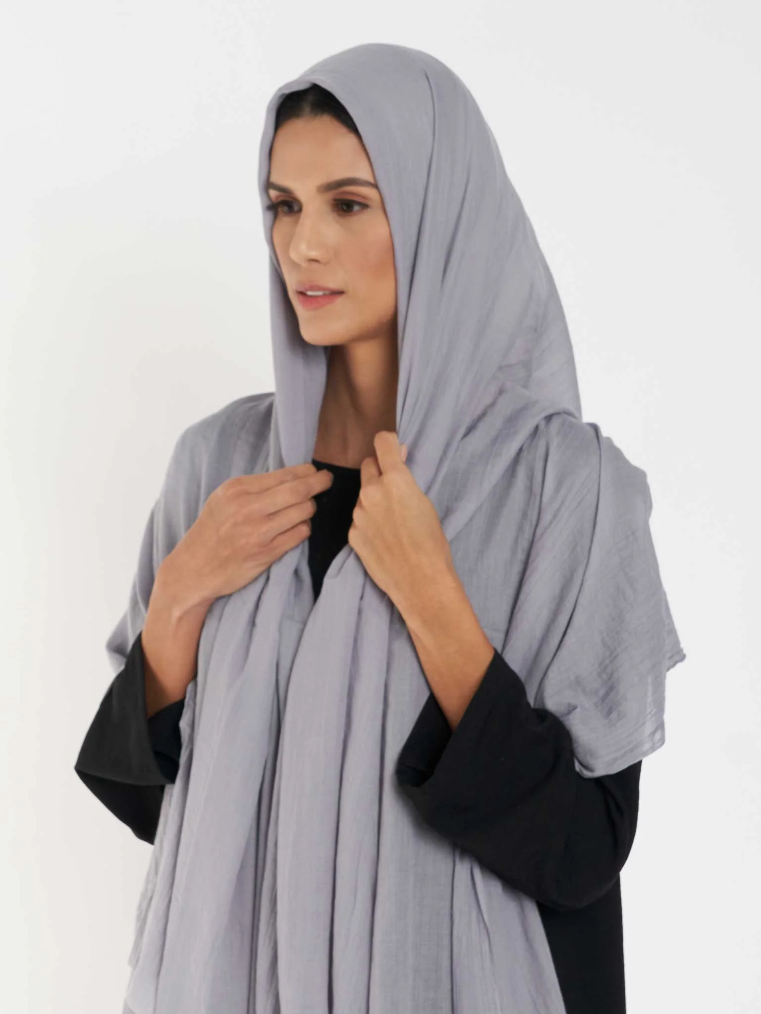 Premium Voile Cotton Viscose Hijab - Lightweight Everyday Comfort (KGD171L) - Image 17