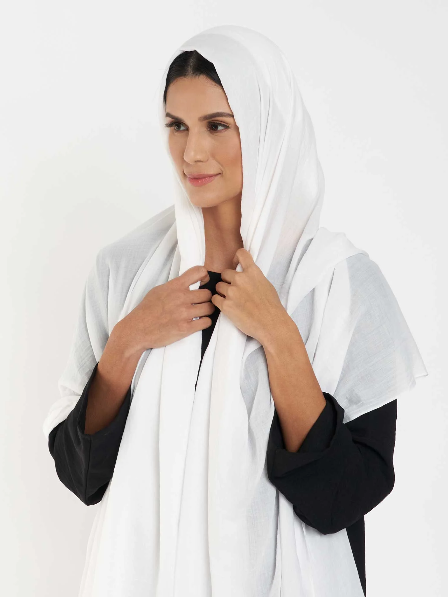 Premium Voile Cotton Viscose Hijab - Lightweight Everyday Comfort (KGD171L) - Image 32