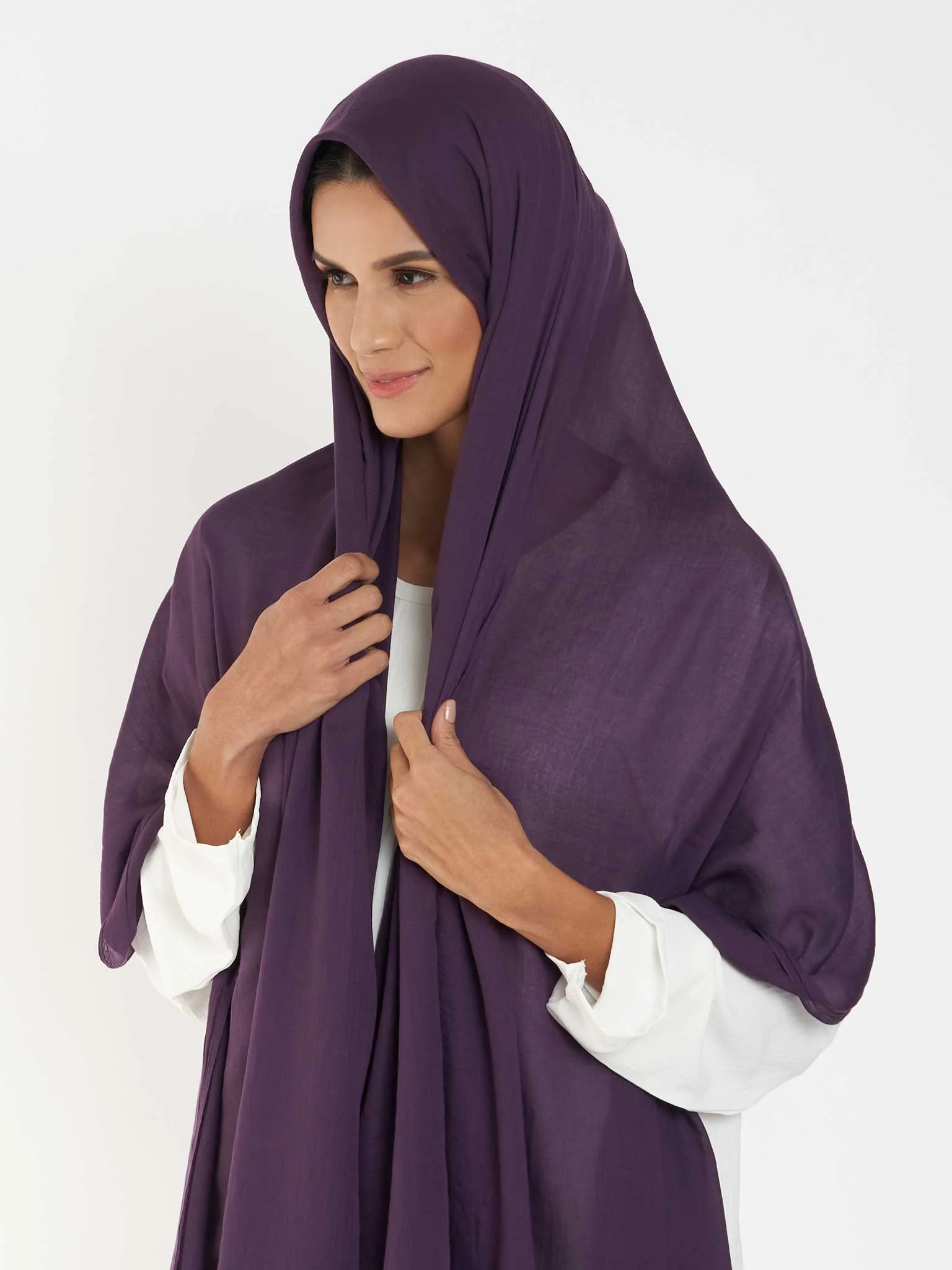 Premium Voile Cotton Viscose Hijab - Lightweight Everyday Comfort (KGD171L) - Image 8