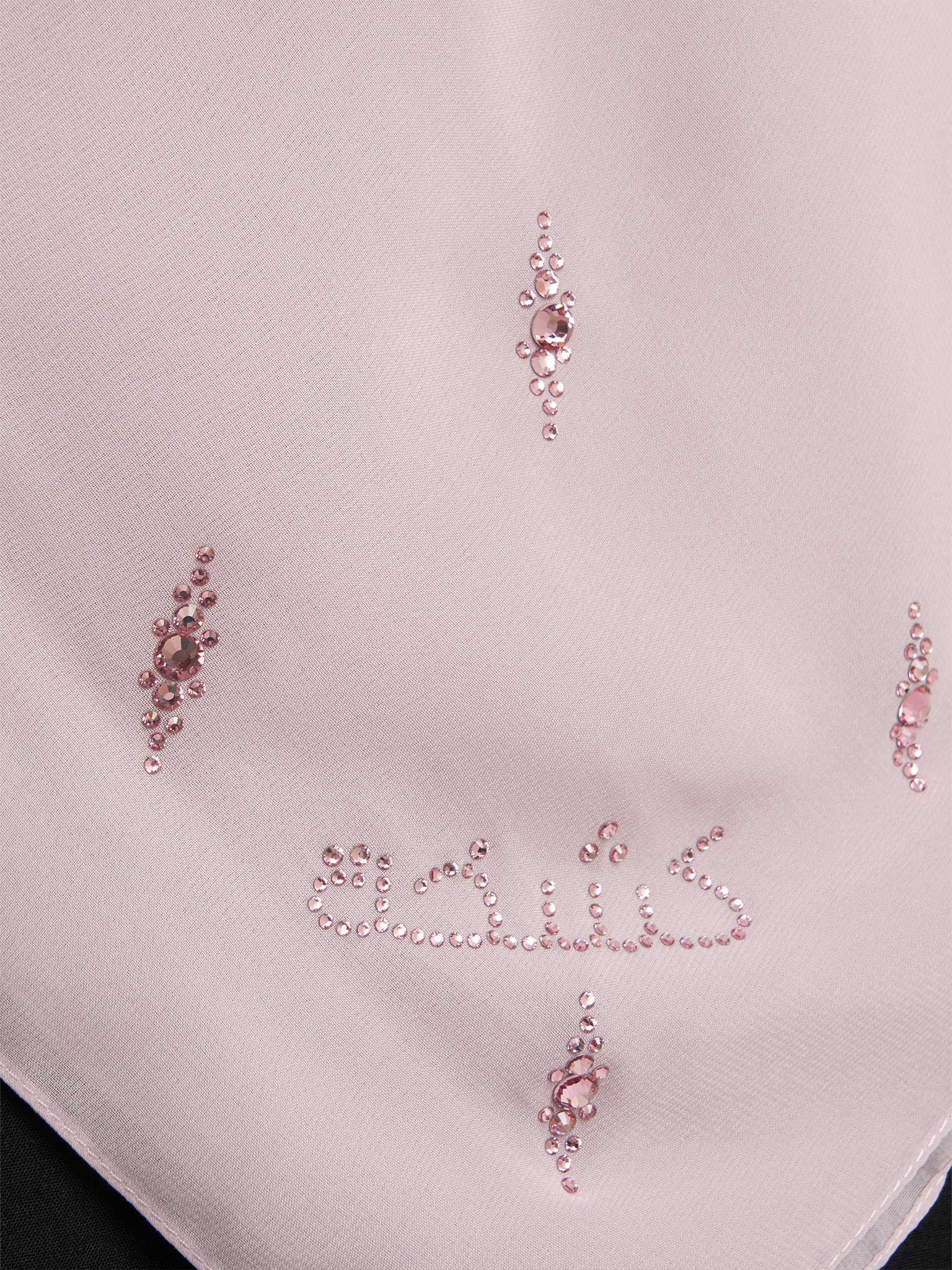 Square Chiffon Hijab with Diamond Shape Stone Design (KP17885L) - Image 11