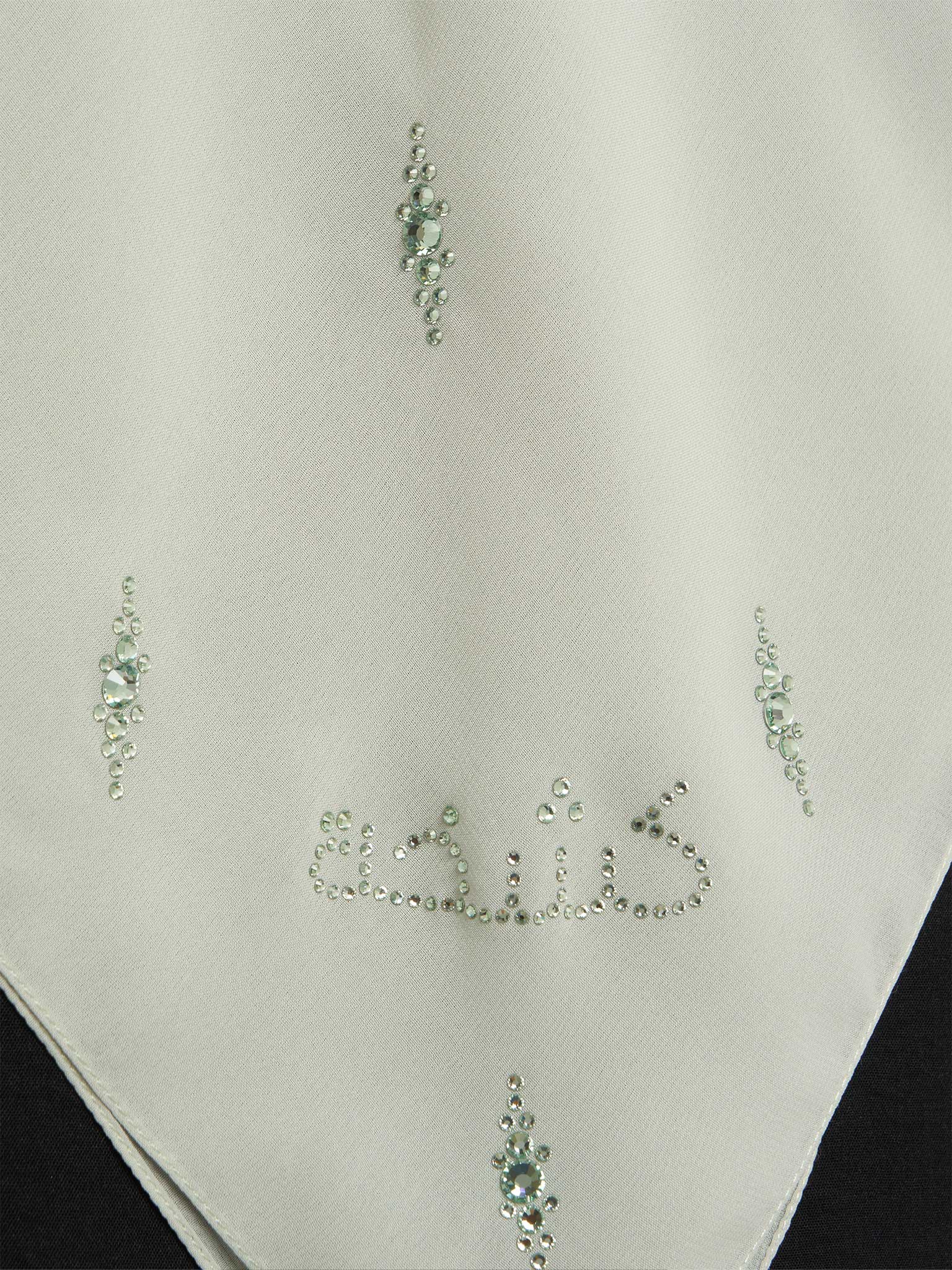 Square Chiffon Hijab with Diamond Shape Stone Design (KP17885L) - Image 6