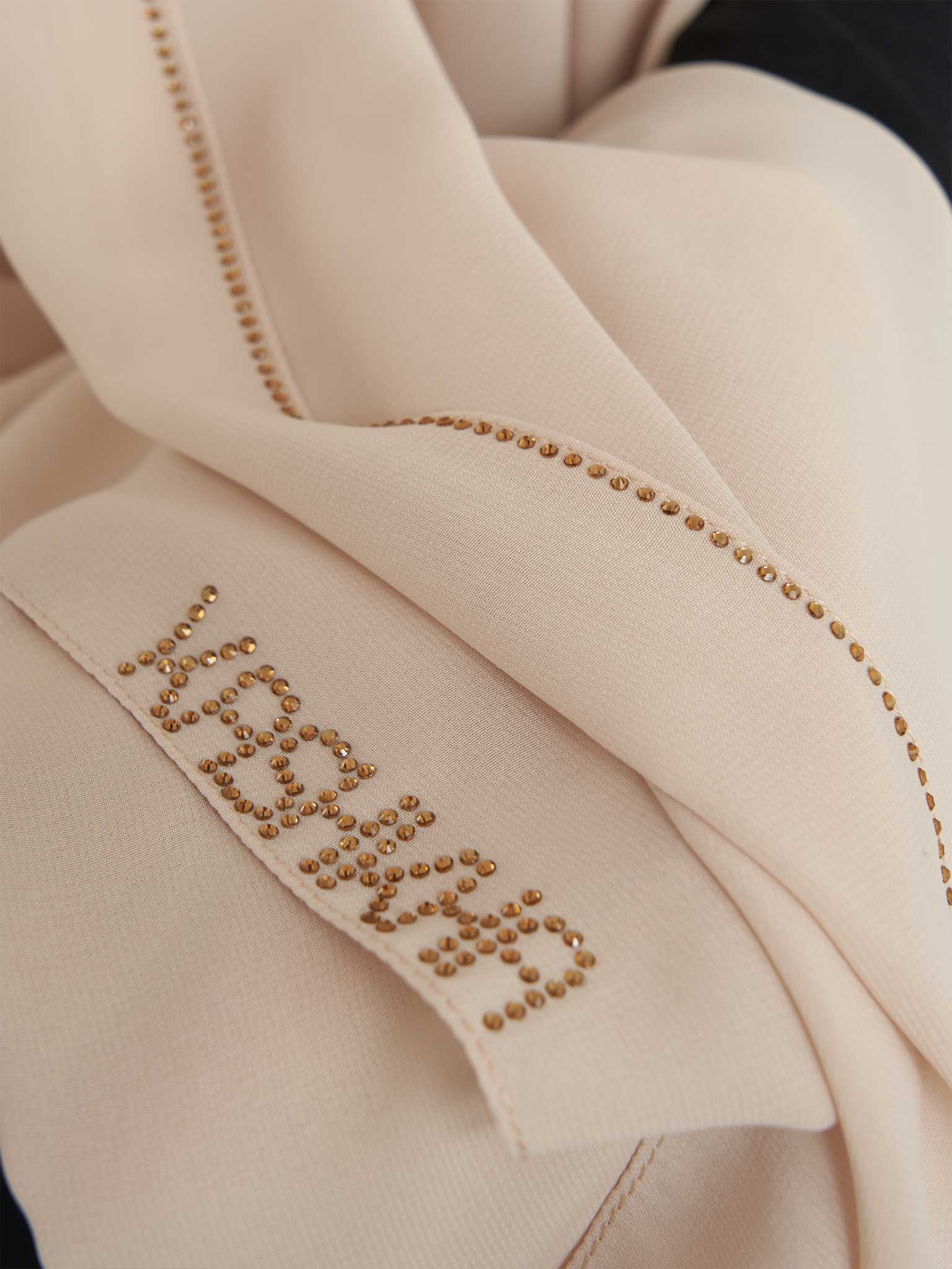 Soft Chiffon Scarf with Stone Line Border (KP11351L) - Image 21