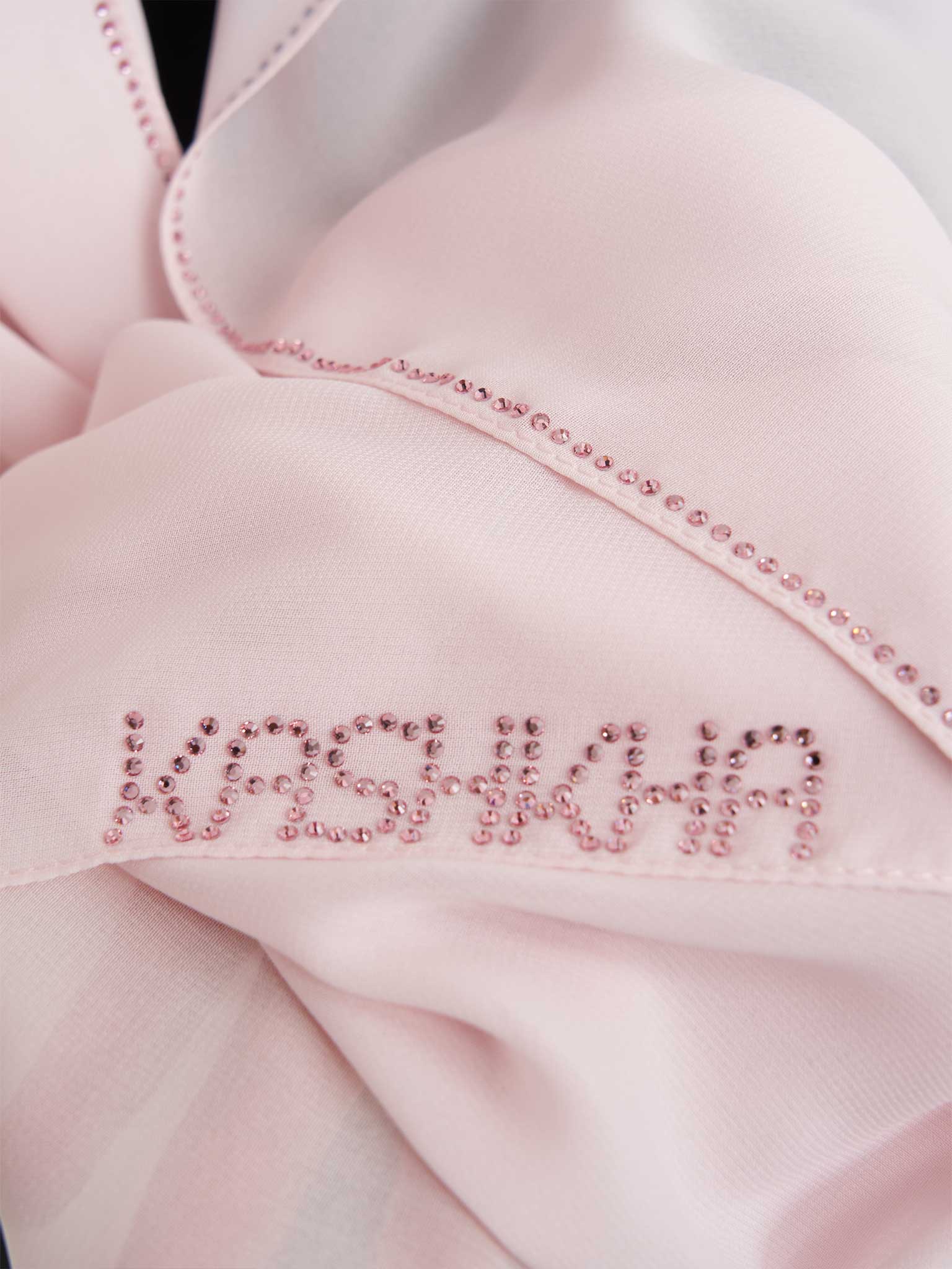 Soft Chiffon Scarf with Stone Line Border (KP11351L) - Image 27