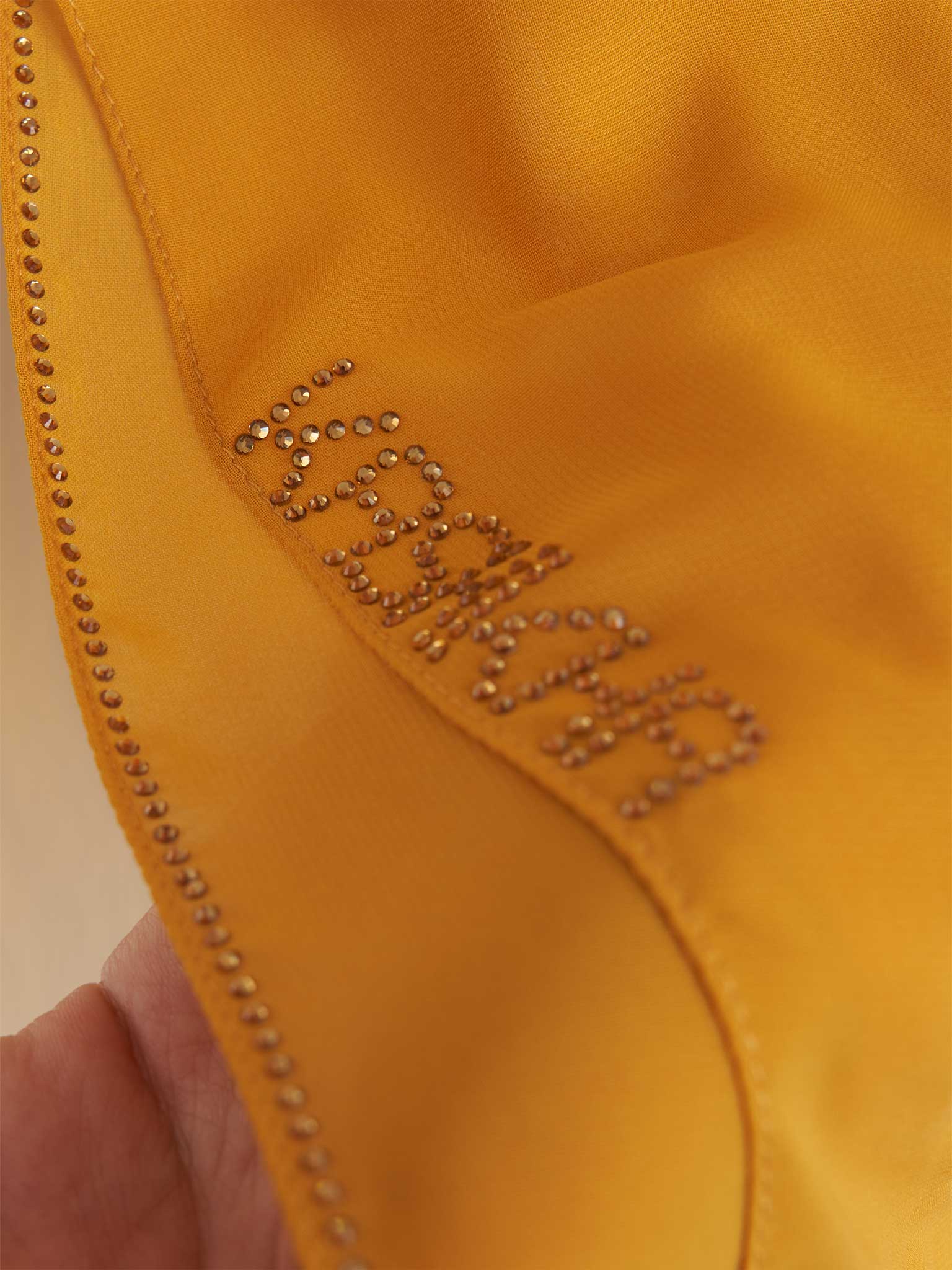 Soft Chiffon Scarf with Stone Line Border (KP11351L) - Image 33