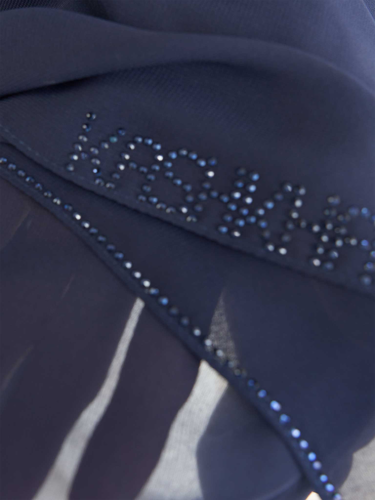 Soft Chiffon Scarf with Stone Line Border (KP11351L) - Image 36