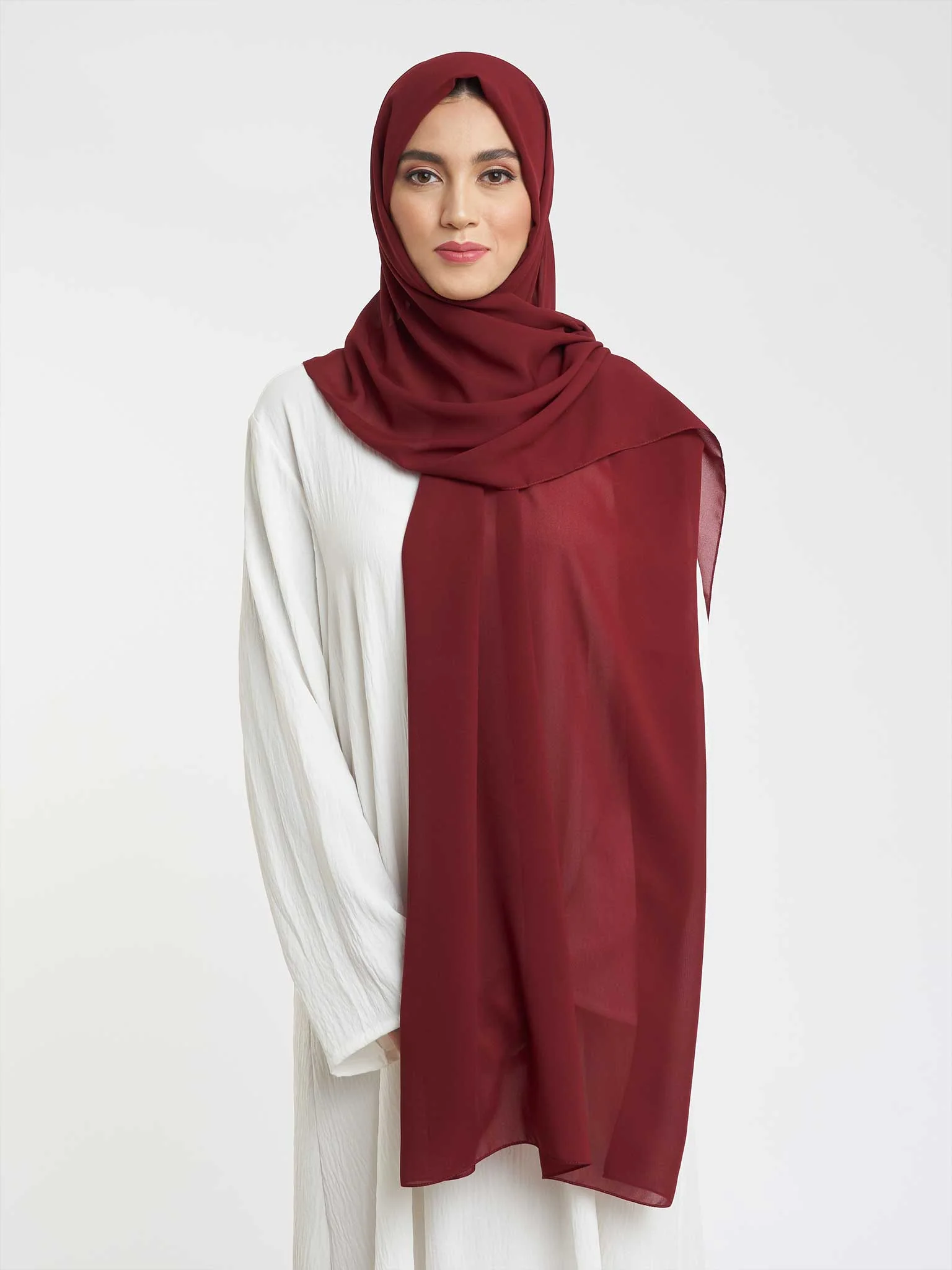 Plain Hijab in Chiffon (KP4451L) - Image 28