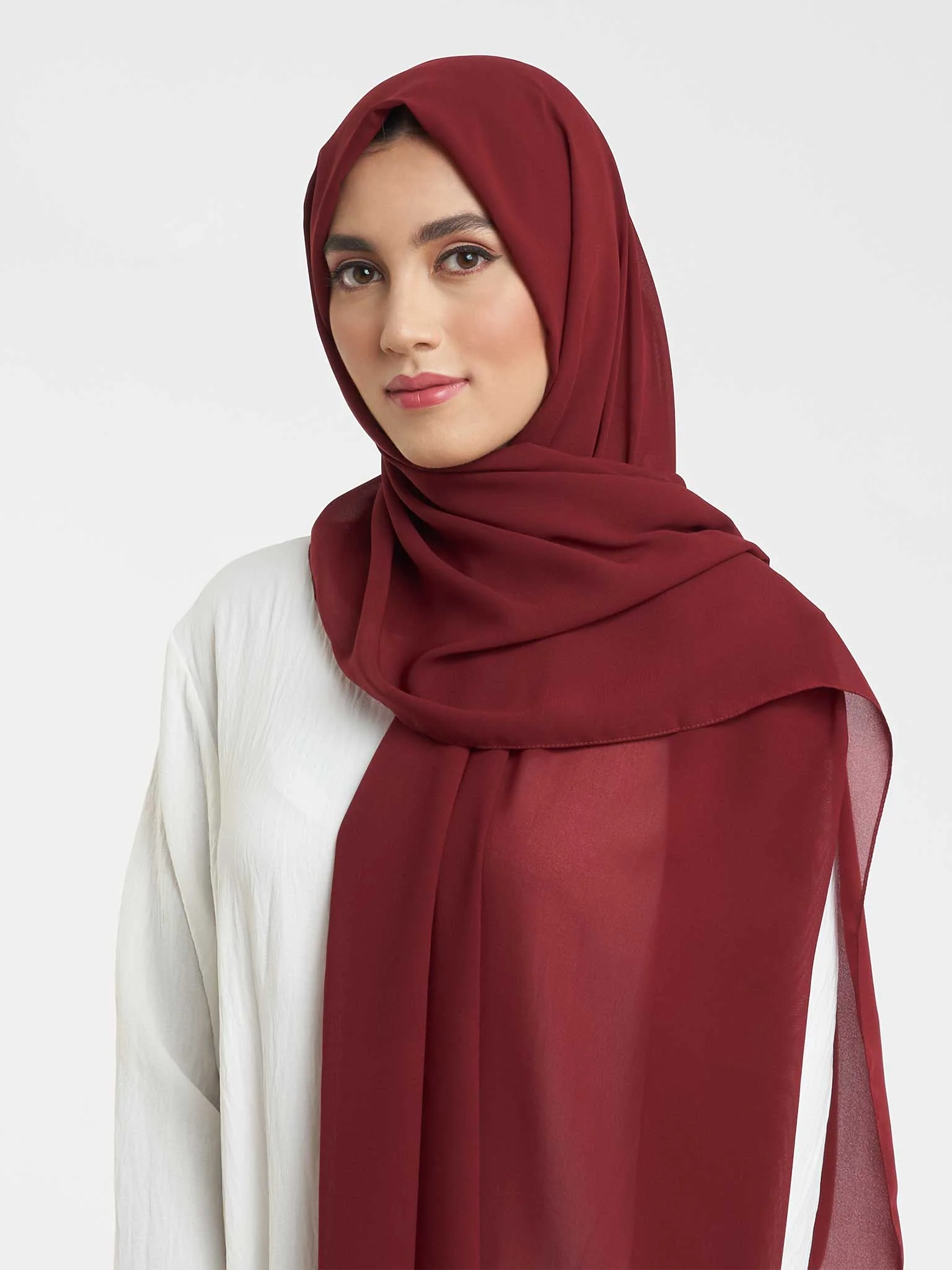 Plain Hijab in Chiffon (KP4451L) - Image 29