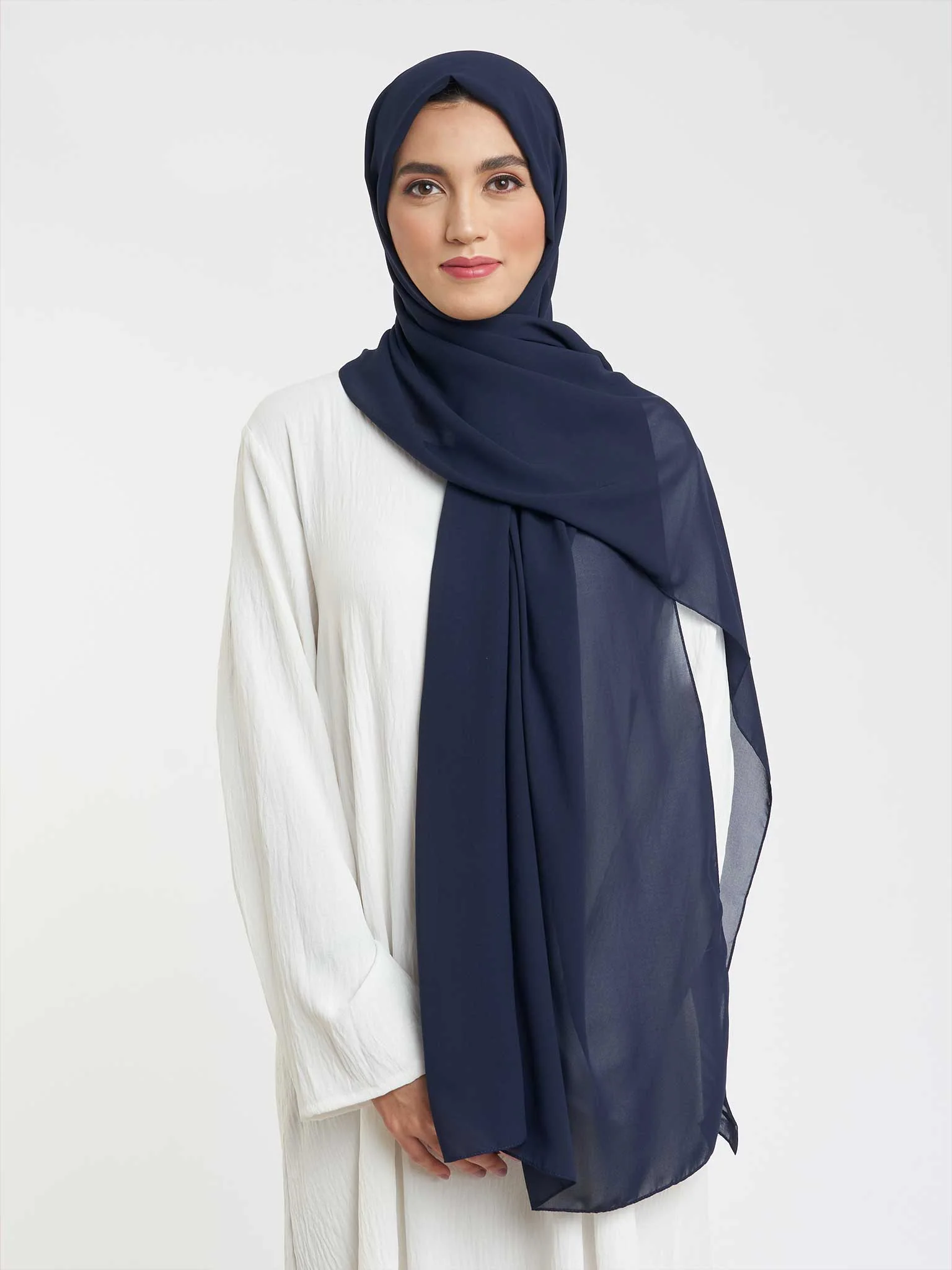 Plain Hijab in Chiffon (KP4451L) - Image 34