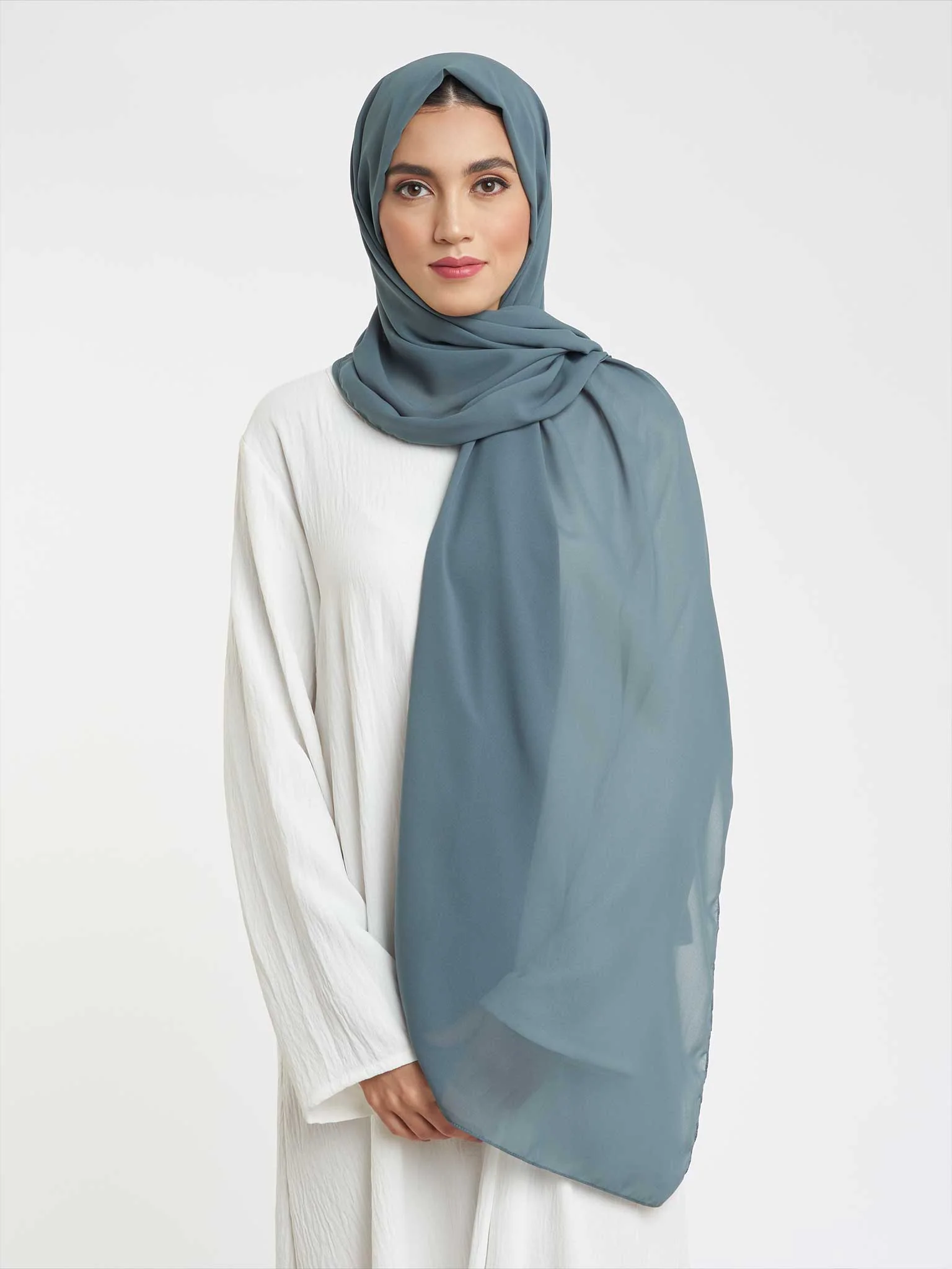 Plain Hijab in Chiffon (KP4451L) - Image 4