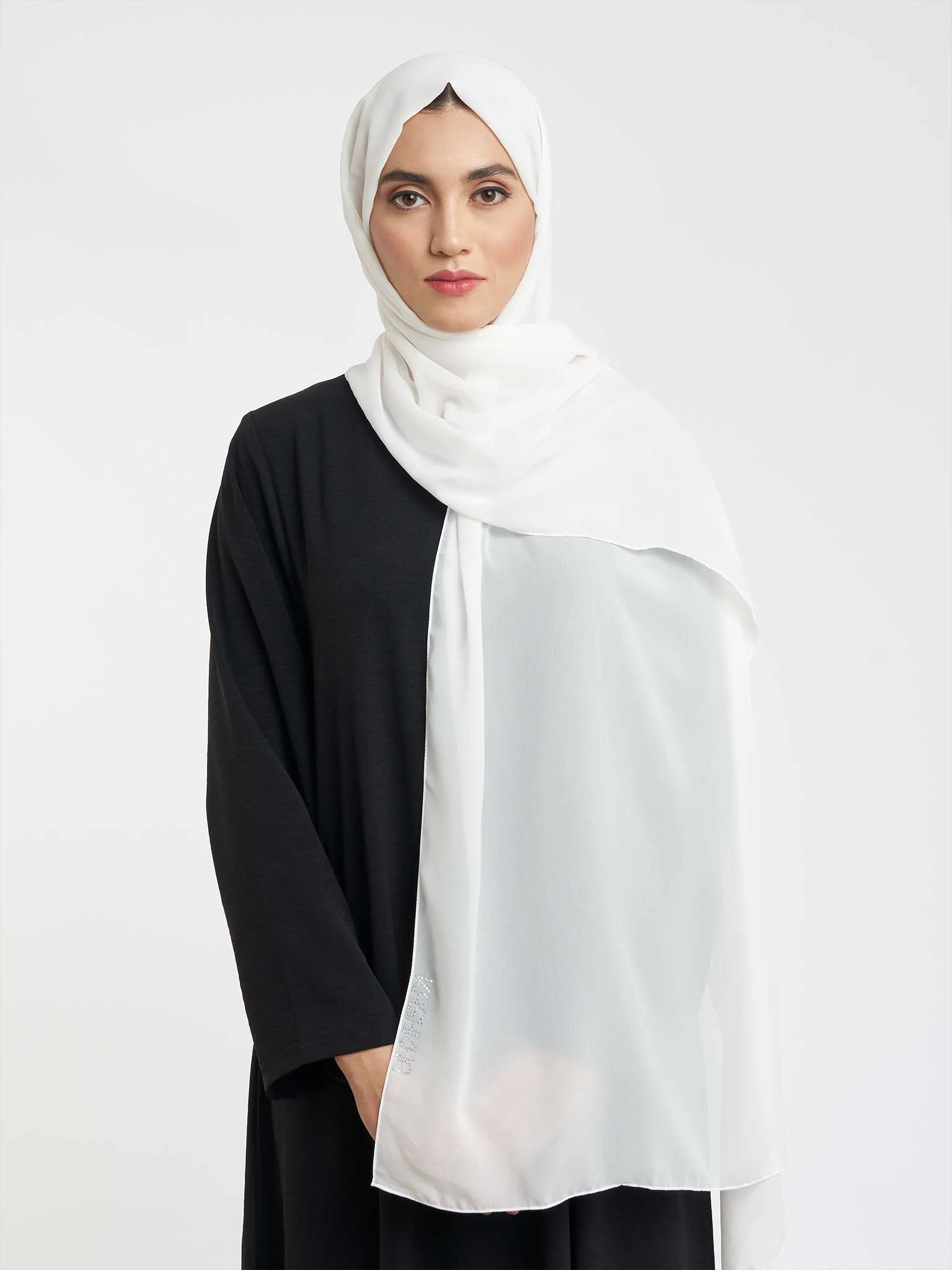 Plain Hijab in Chiffon (KP4451L) - Image 40