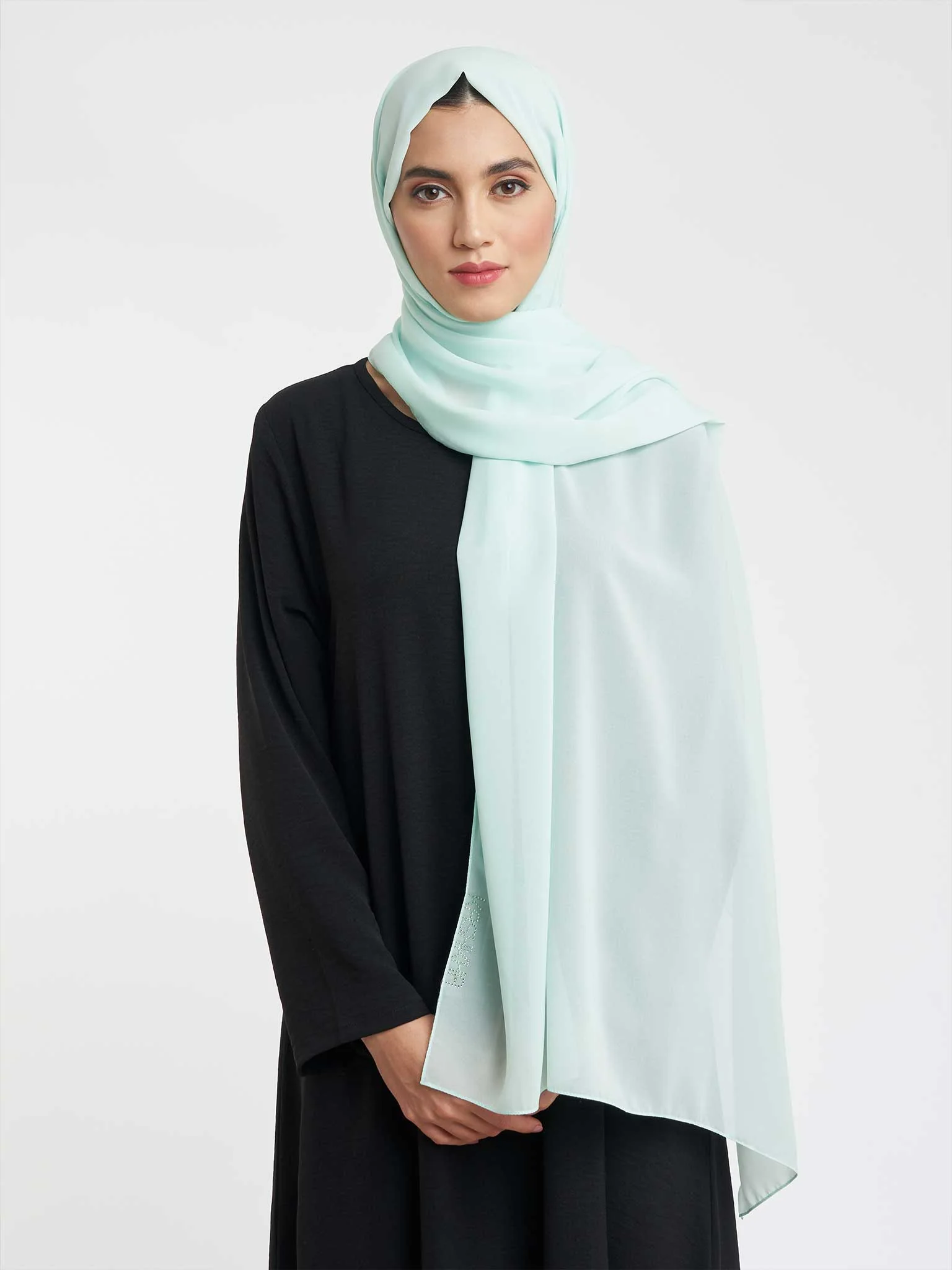 Plain Hijab in Chiffon (KP4451L) - Image 46
