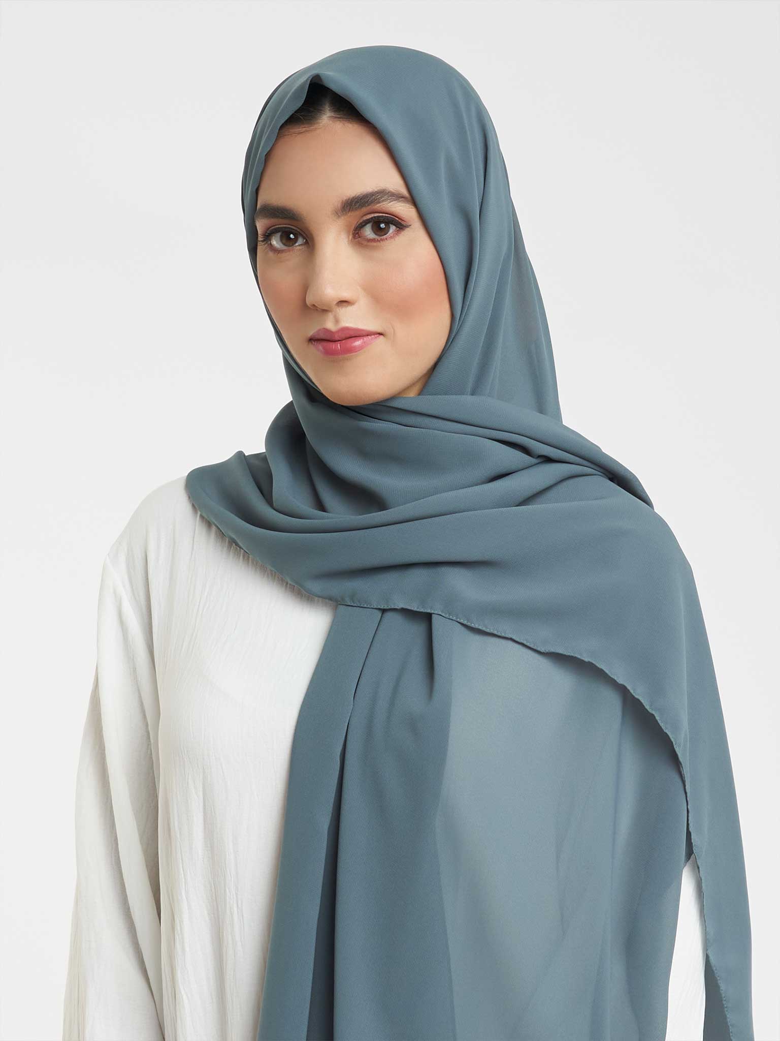 Plain Hijab in Chiffon (KP4451L) - Image 5
