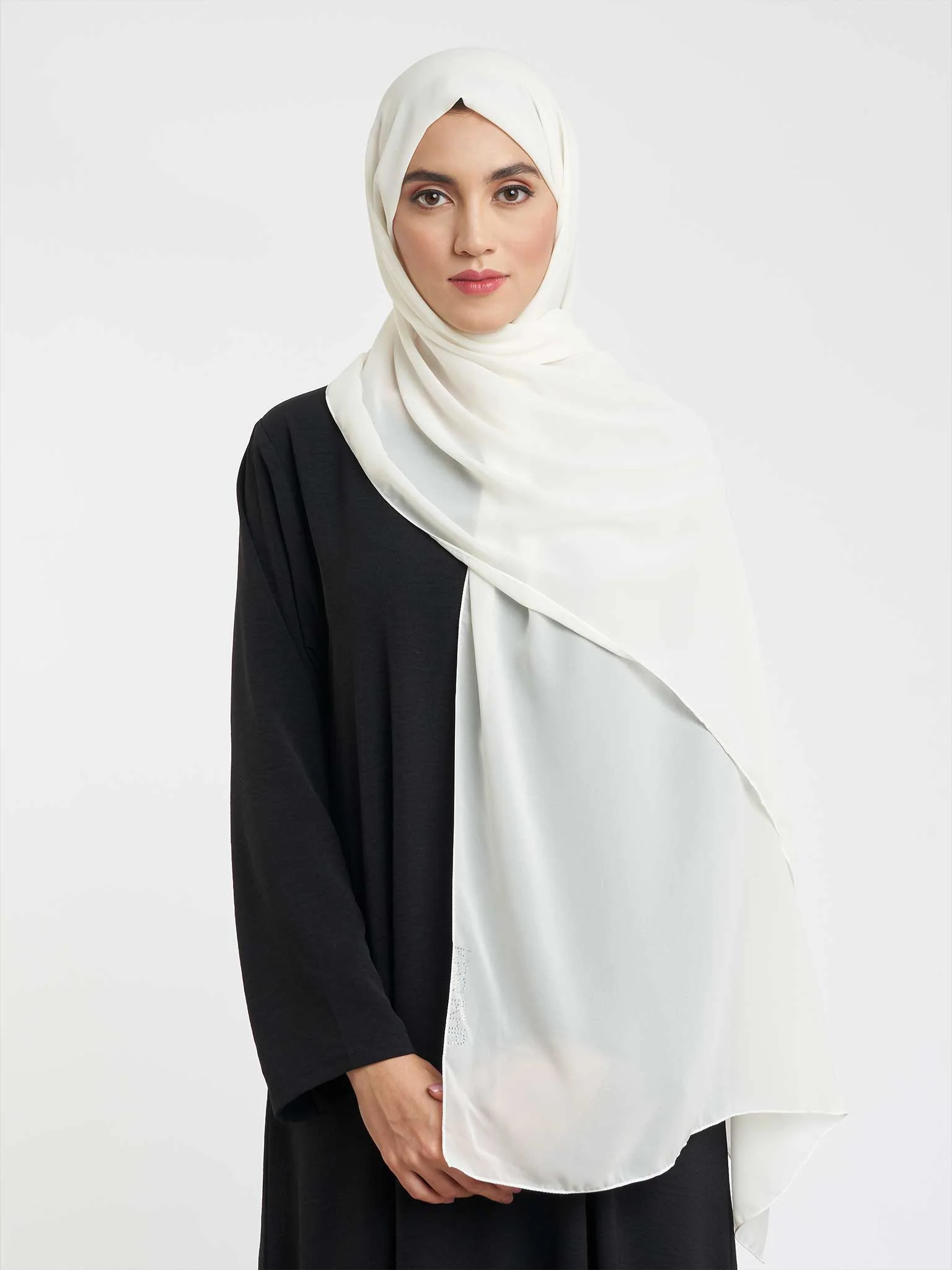 Plain Hijab in Chiffon (KP4451L) - Image 7