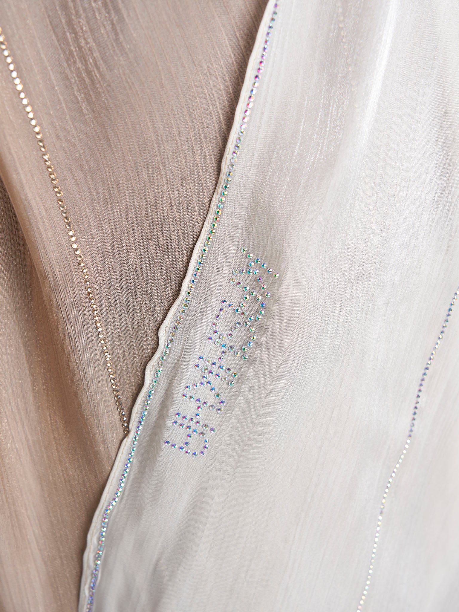 Stone Work Shimmer Chiffon Ombre Solid Hijab (KGR6711A) - Image 26