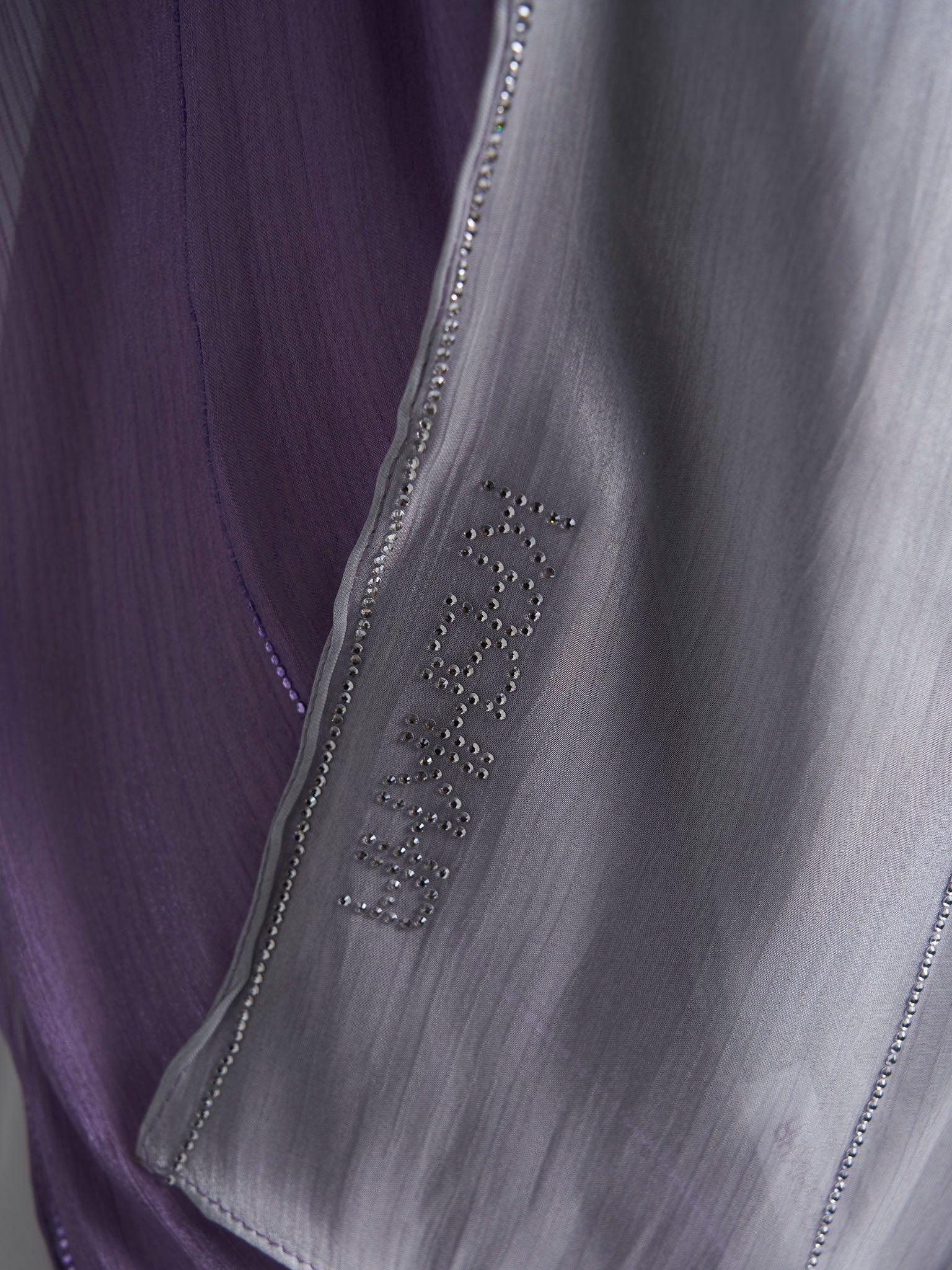 Stone Work Shimmer Chiffon Ombre Solid Hijab (KGR6711A) - Image 28