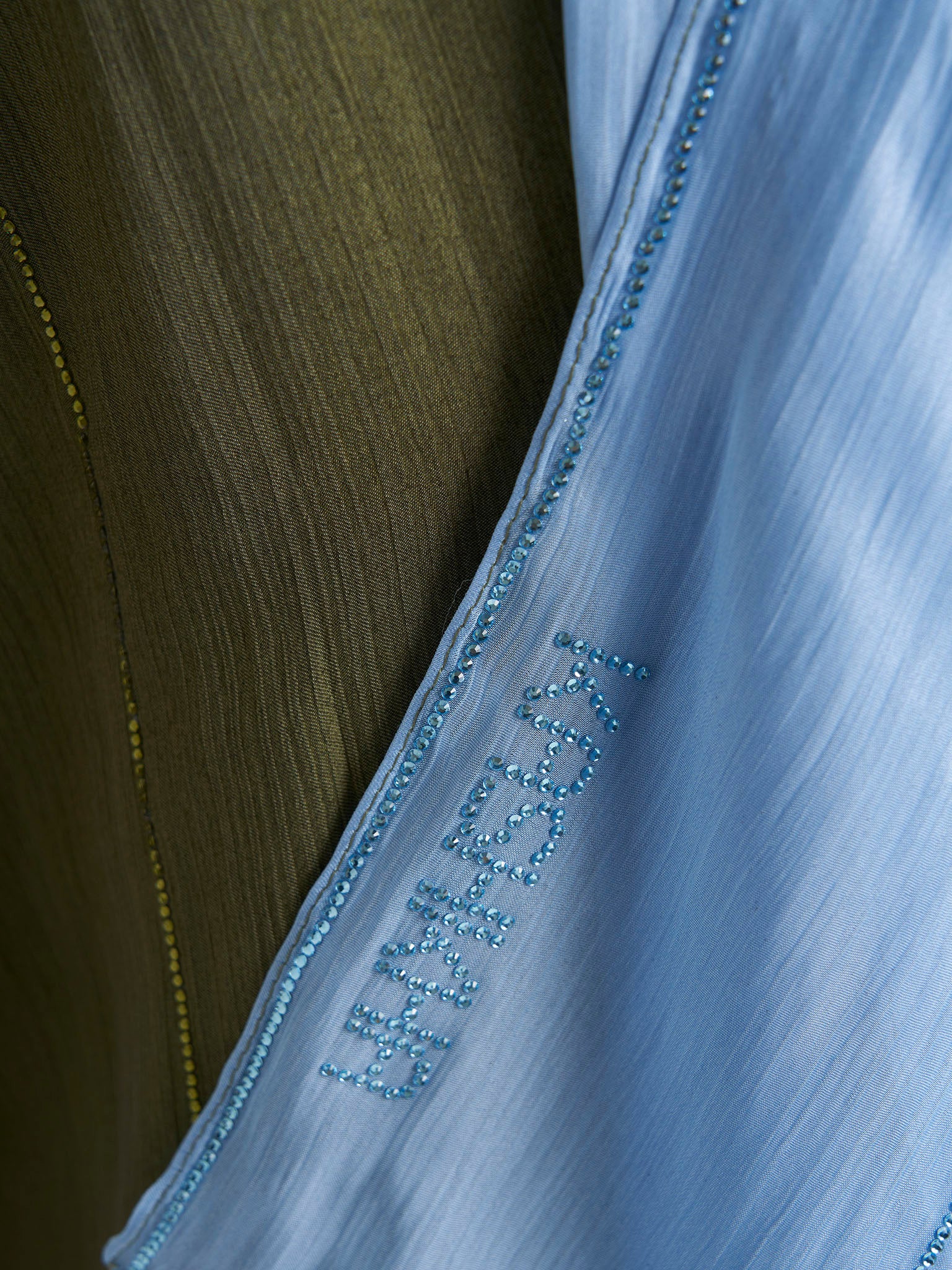 Stone Work Shimmer Chiffon Ombre Solid Hijab (KGR6711A) - Image 48