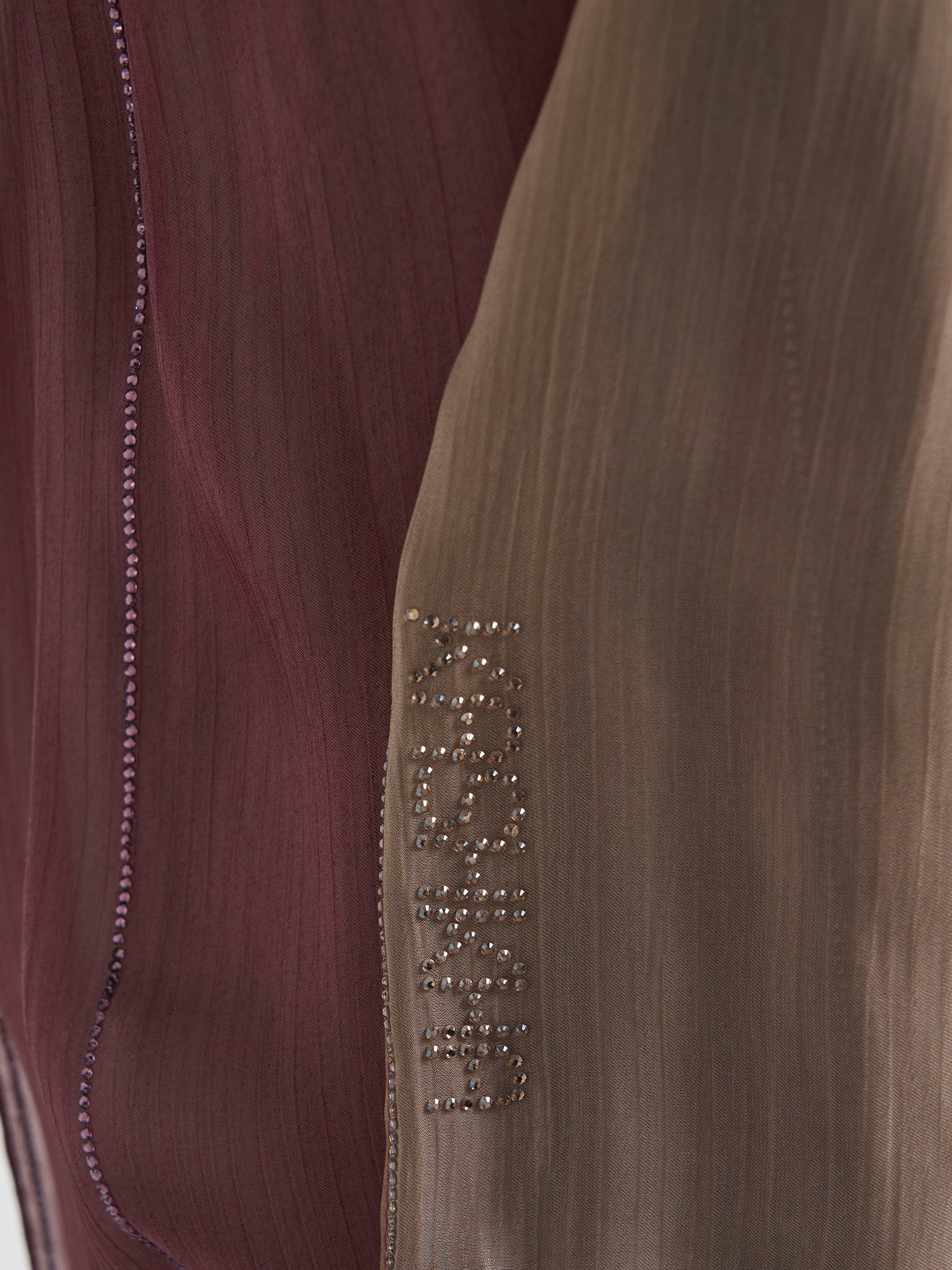 Stone Work Shimmer Chiffon Ombre Solid Hijab (KGR6711A) - Image 50