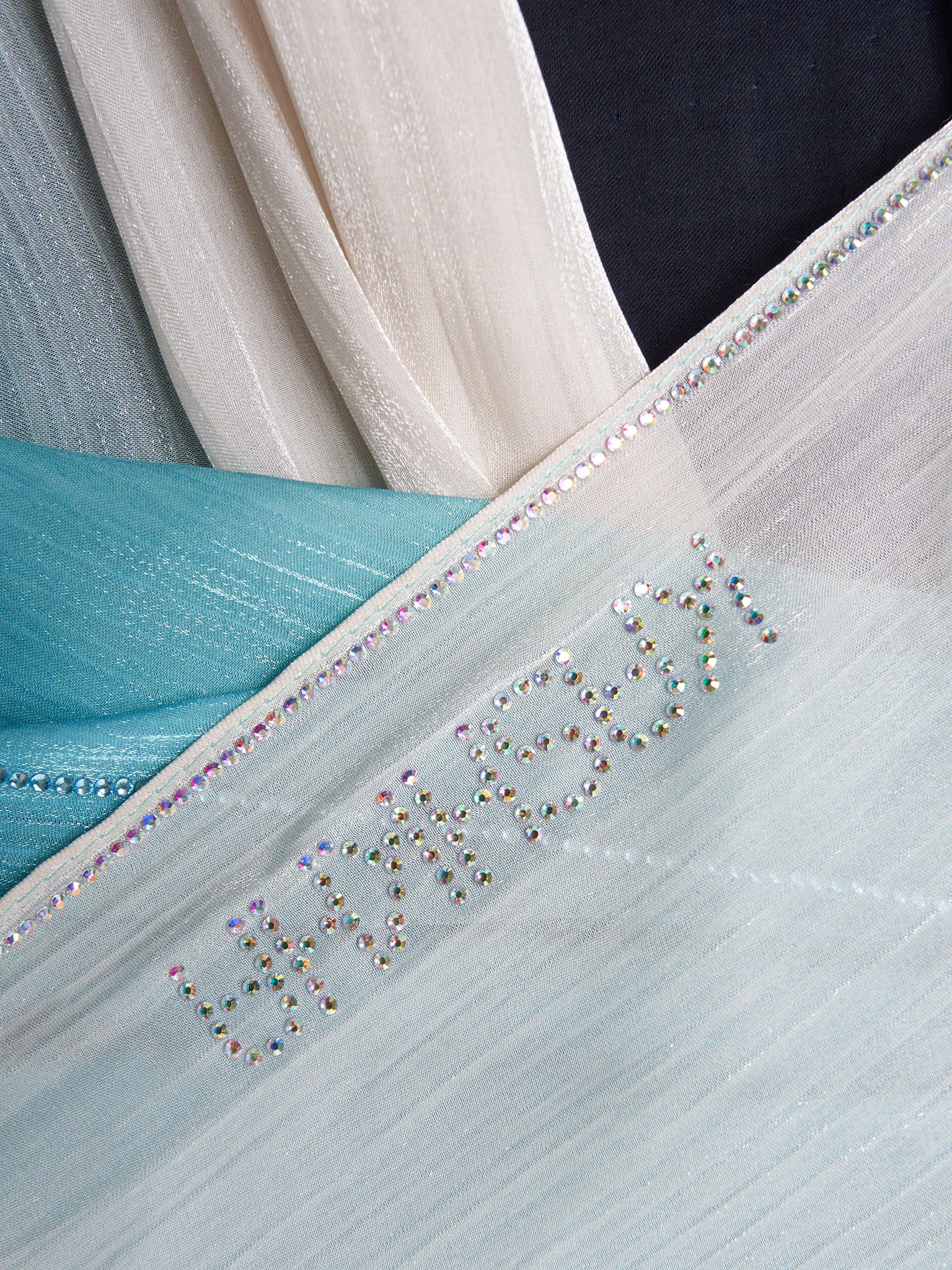 Stone Work Shimmer Chiffon Ombre Solid Hijab (KGR6711A) - Image 54