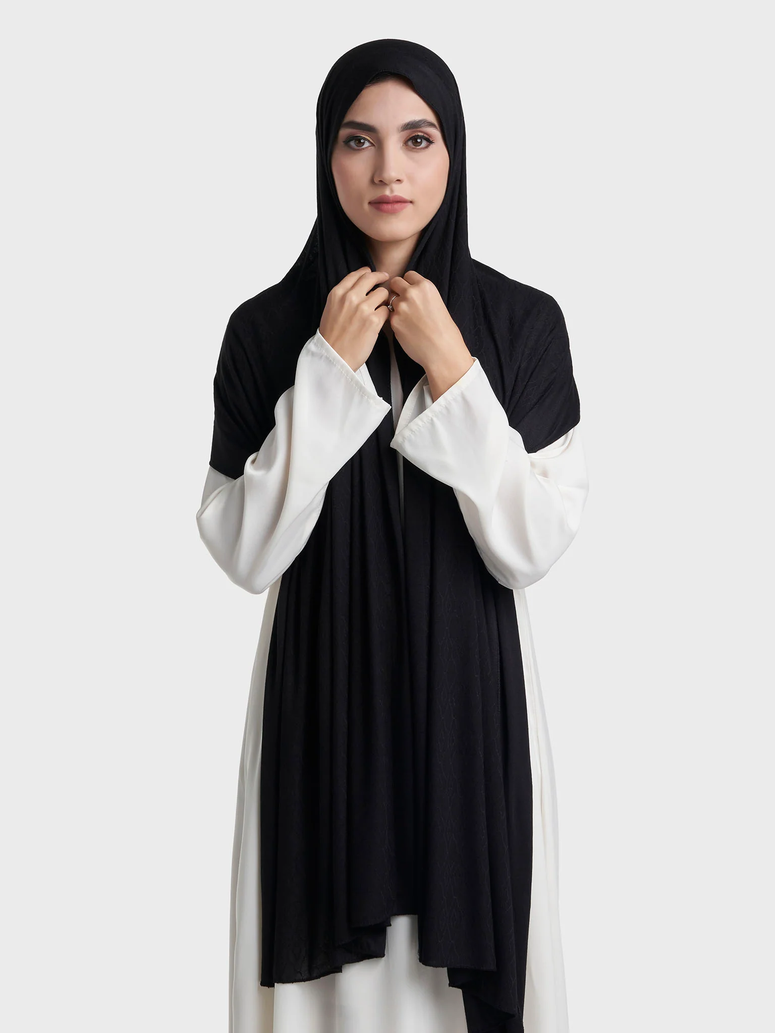 Moroccan Tile Jacquard Self Print Jersey Hijab (SRKP21800) - Image 19