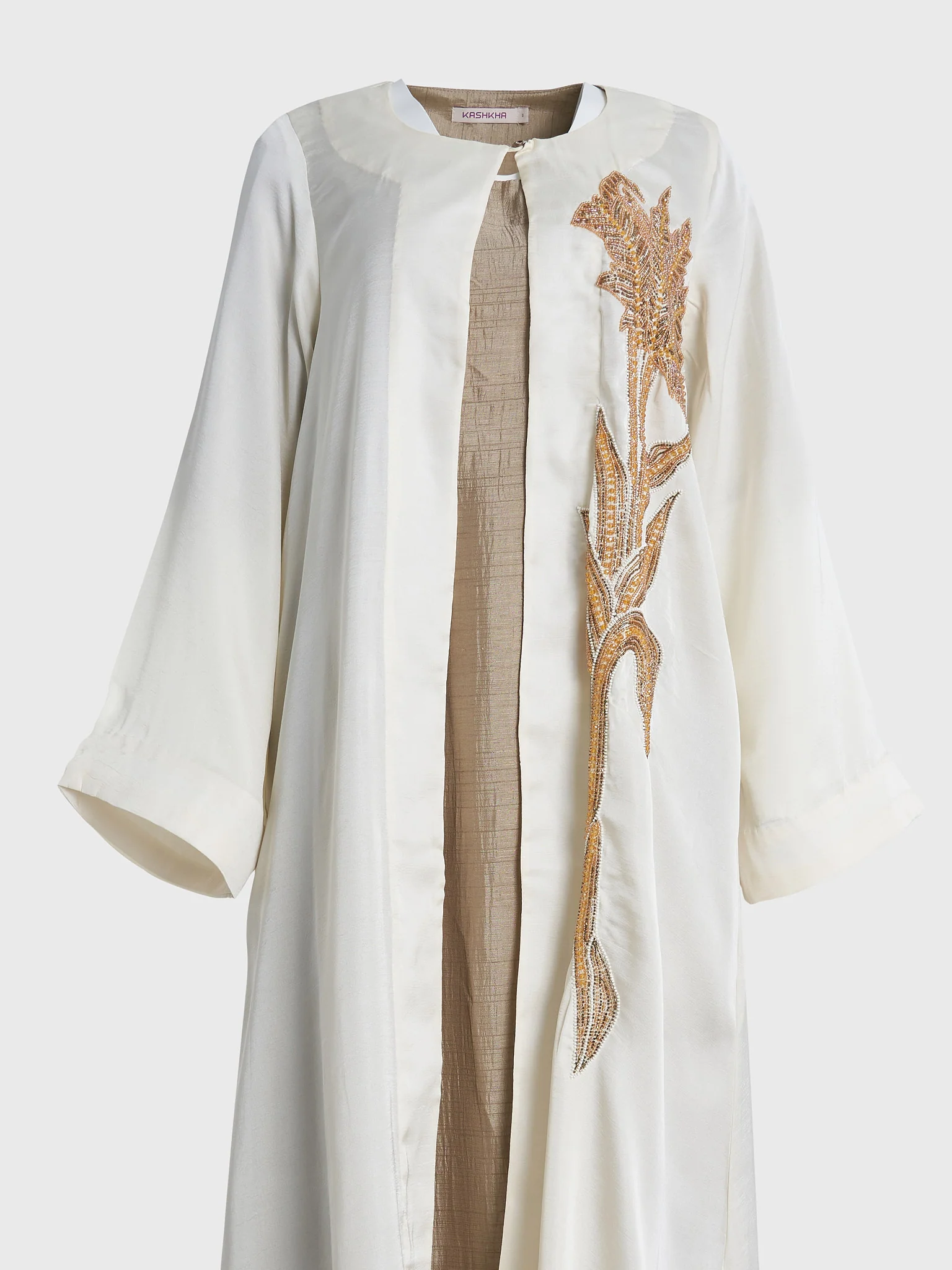 Solid Jalabiya with Jacket - Image 3