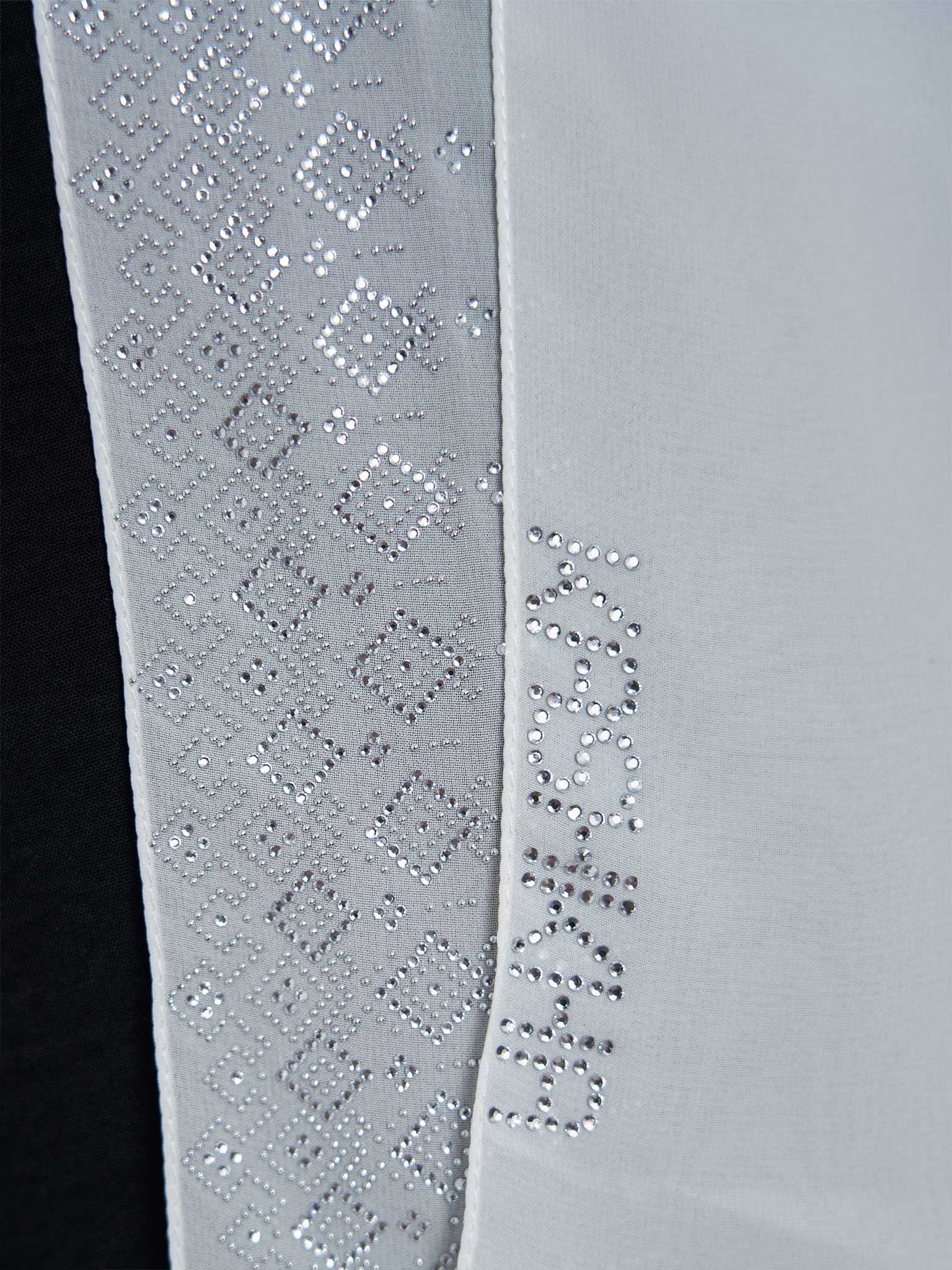 Chiffon Hijab With Geometric Stone Work Border (KP18069L) - Image 19