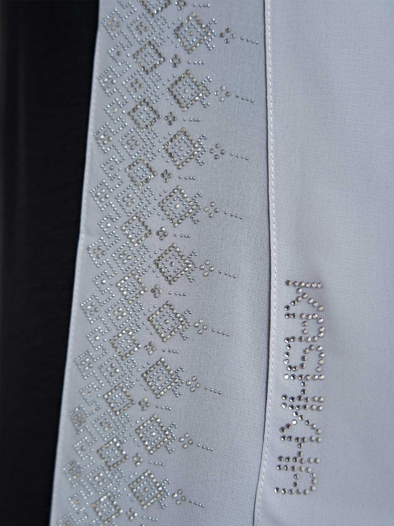 Chiffon Hijab With Geometric Stone Work Border (KP18069L) - Image 28