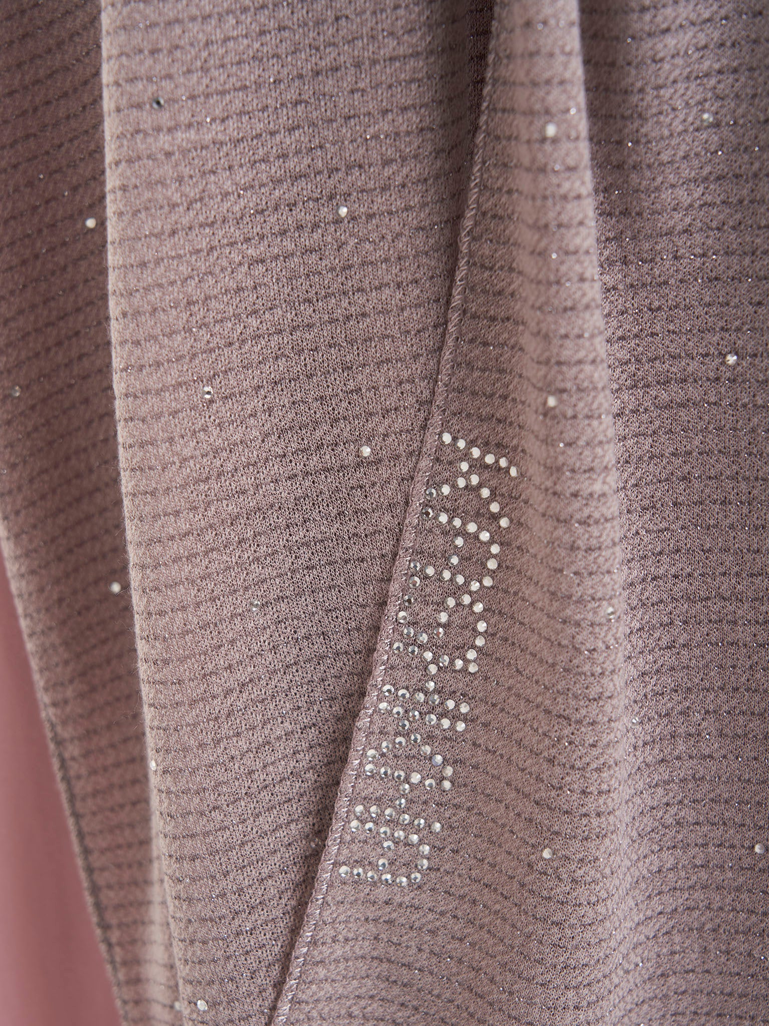 Cashmere Lurex Jersey Hijab with All Over Stones (SRKP14380L) - Image 27