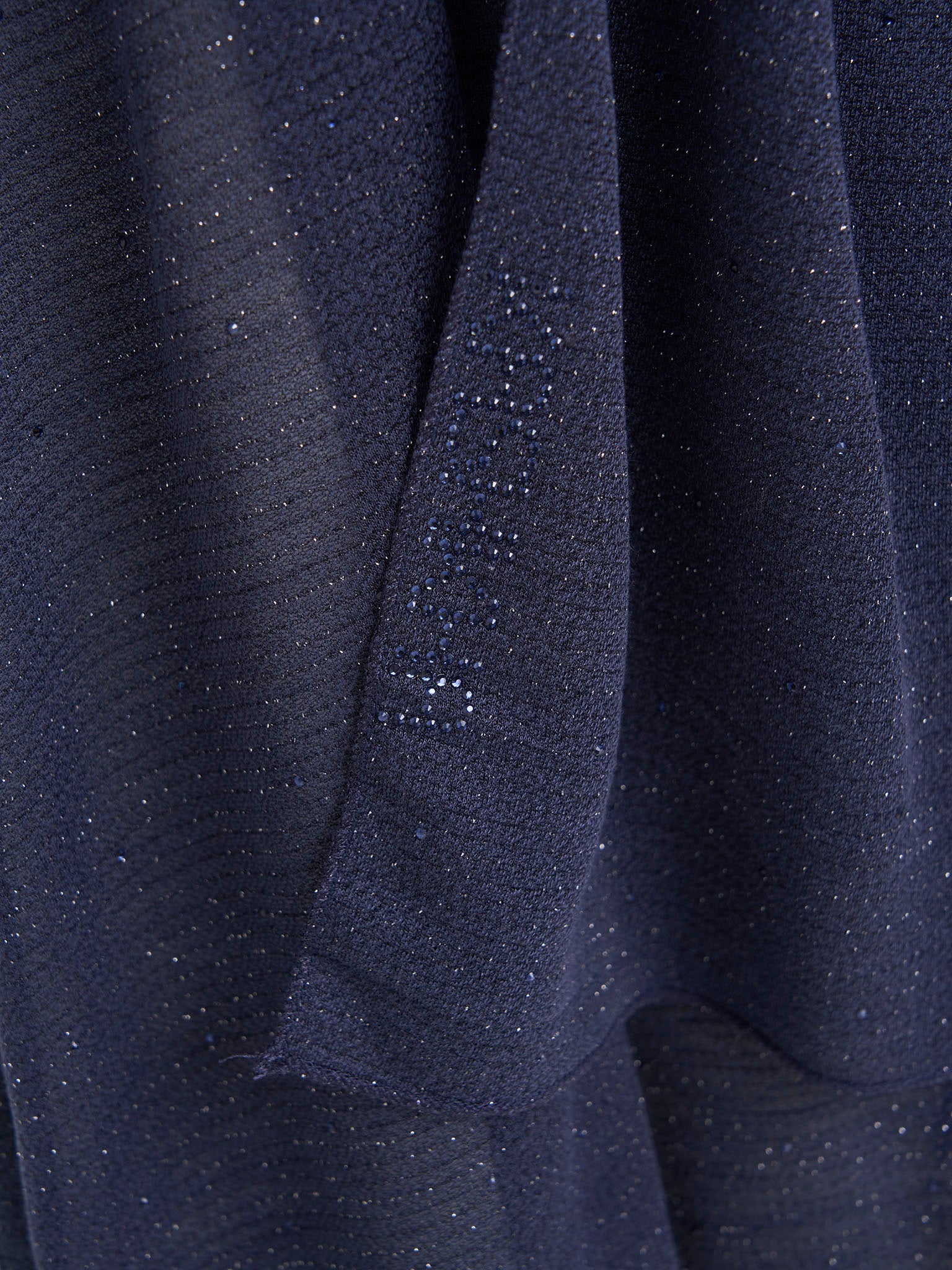 Cashmere Lurex Jersey Hijab with All Over Stones (SRKP14380L) - Image 3