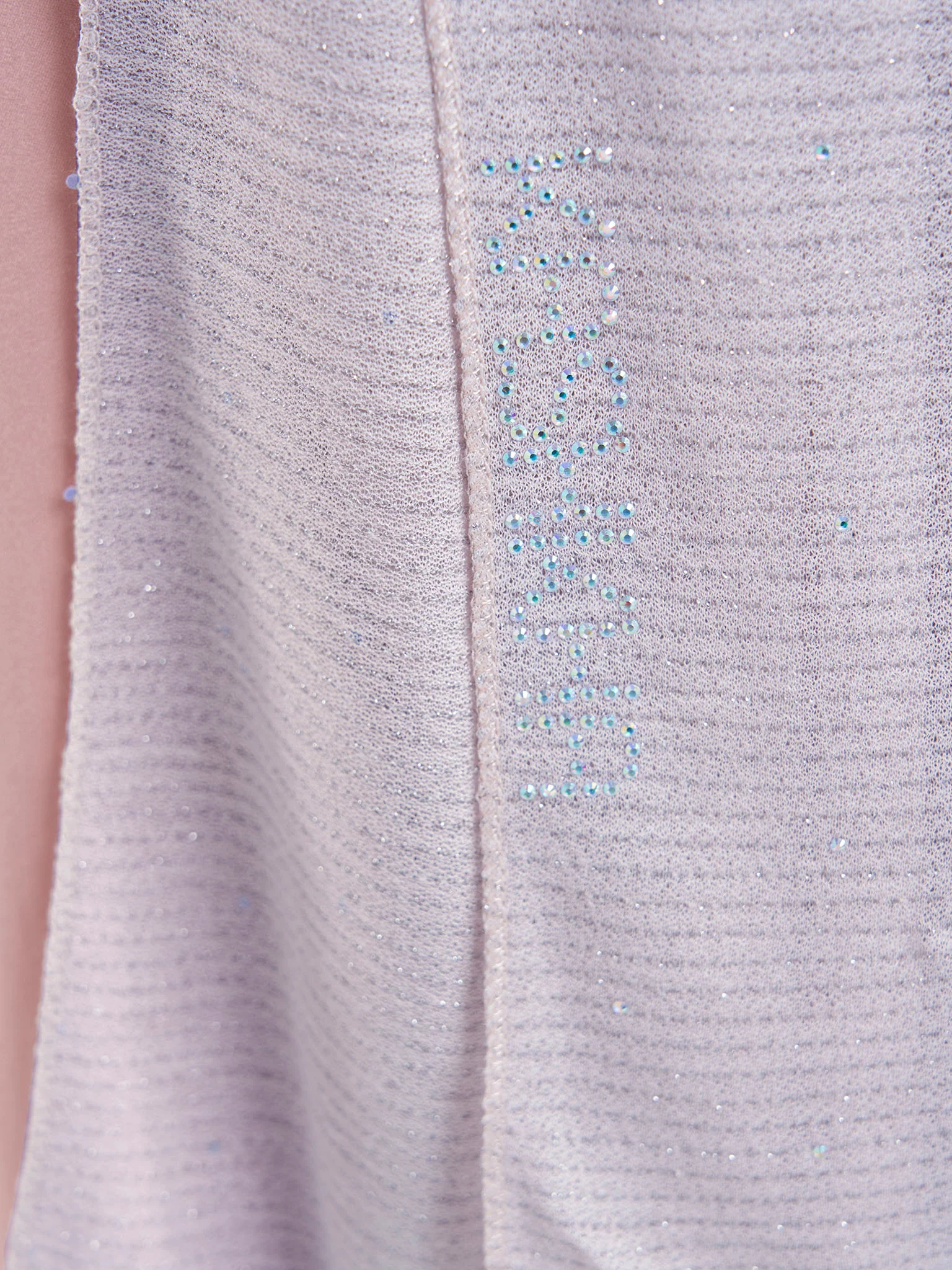 Cashmere Lurex Jersey Hijab with All Over Stones (SRKP14380L) - Image 6