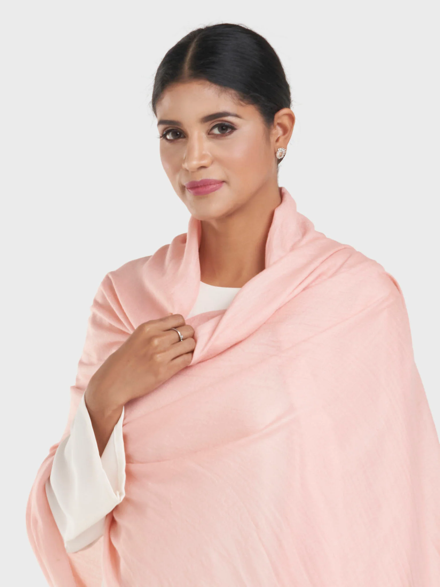 Plain Camel Wool Premium Quality Shawl (KGC001) - Image 4