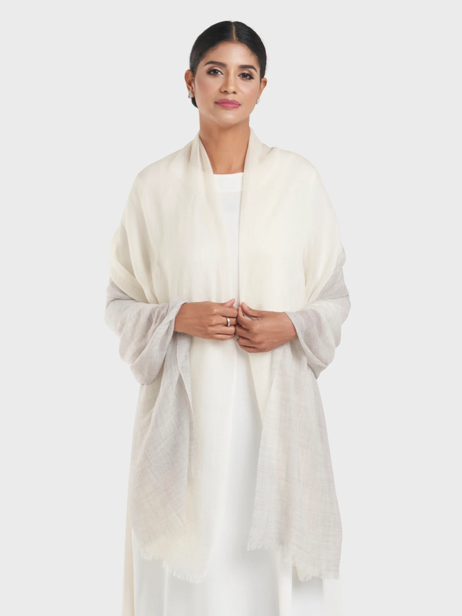 Two Tone Camel Wool Premium Qualtity Shawl (KGC021) - Image 11