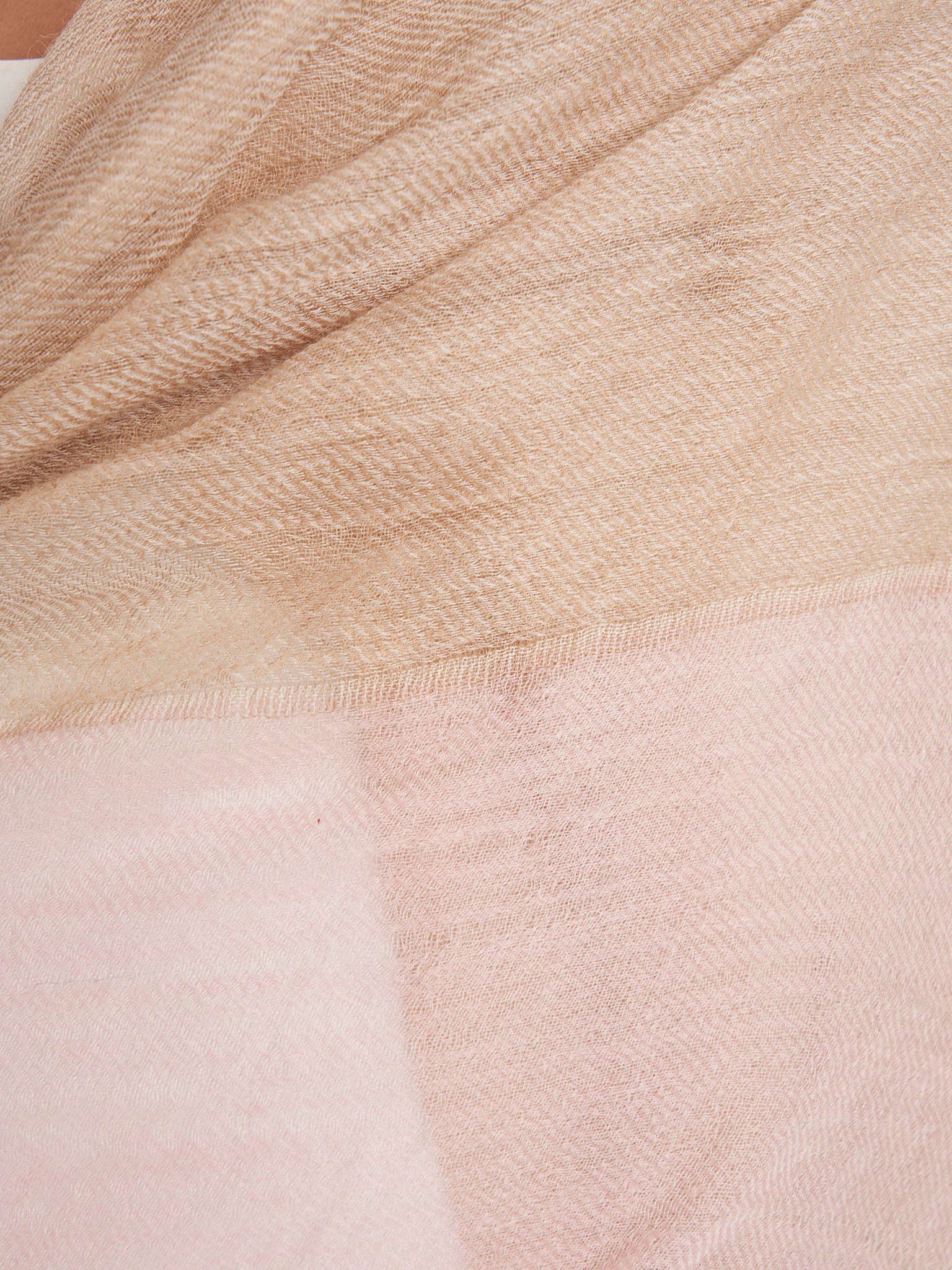 Two Tone Camel Wool Premium Qualtity Shawl (KGC021) - Image 3