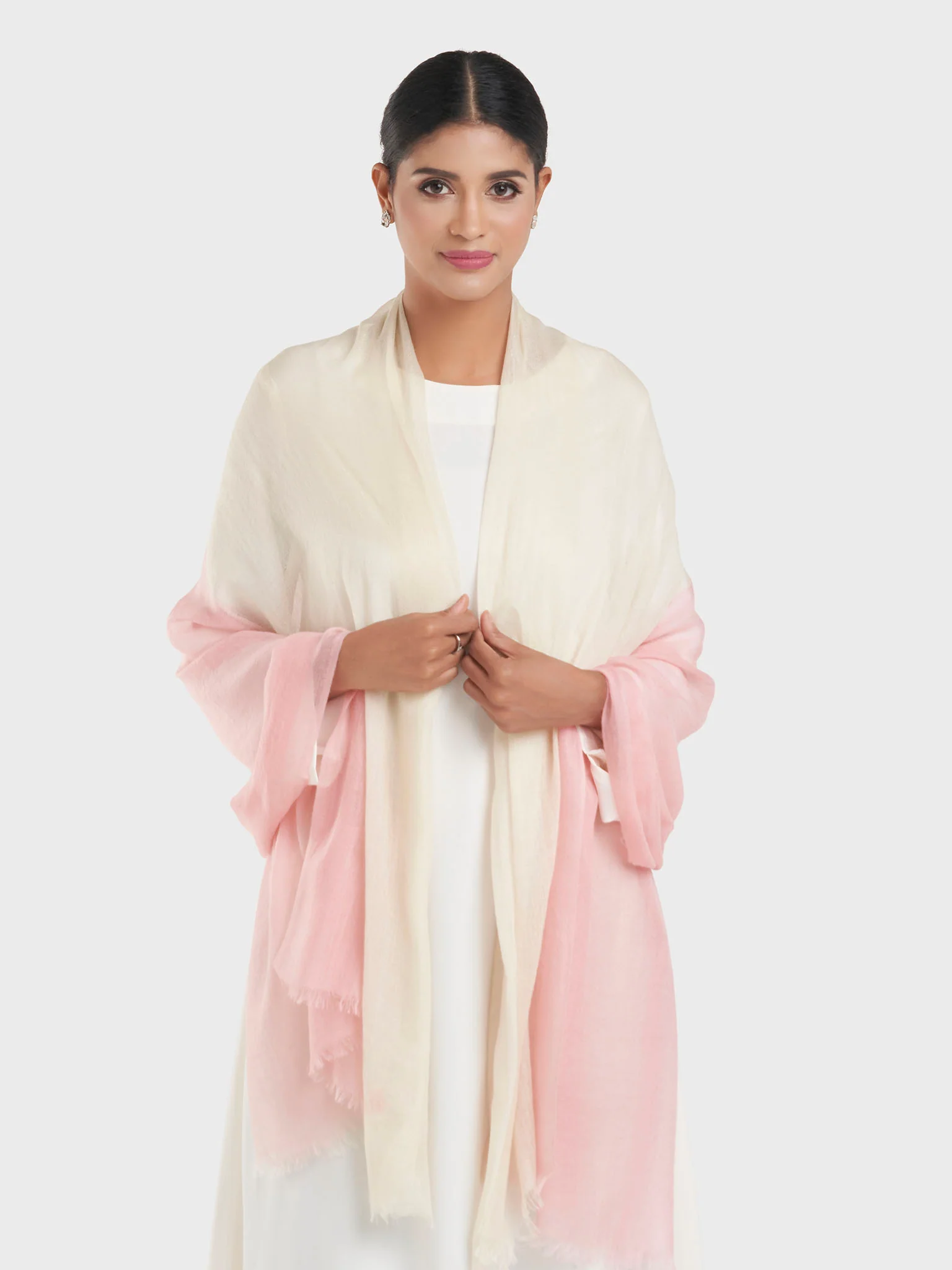 Two Tone Camel Wool Premium Qualtity Shawl (KGC021) - Image 5