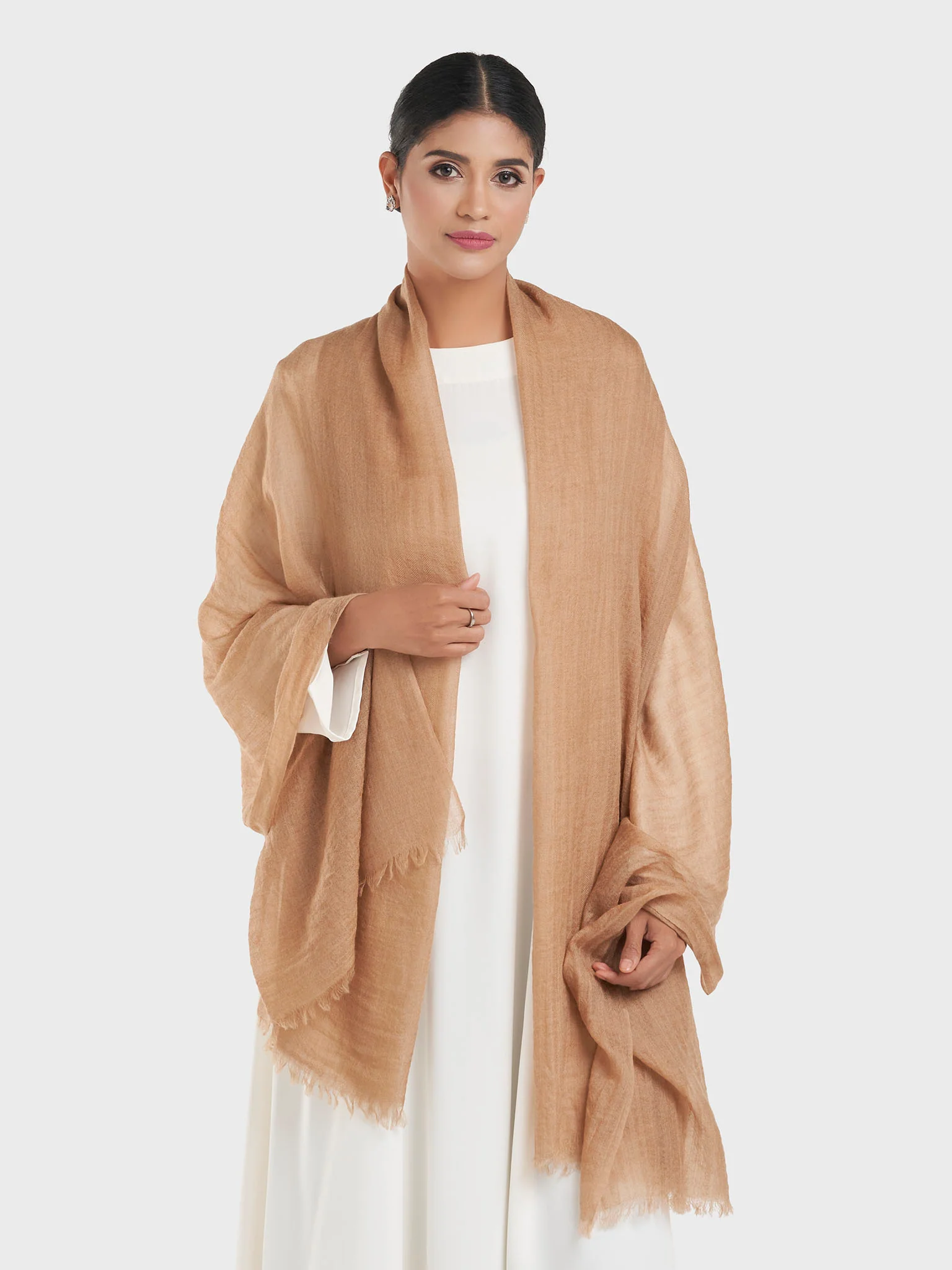 Premium Quality Camel Wool Shawl (KGC023) - Image 5