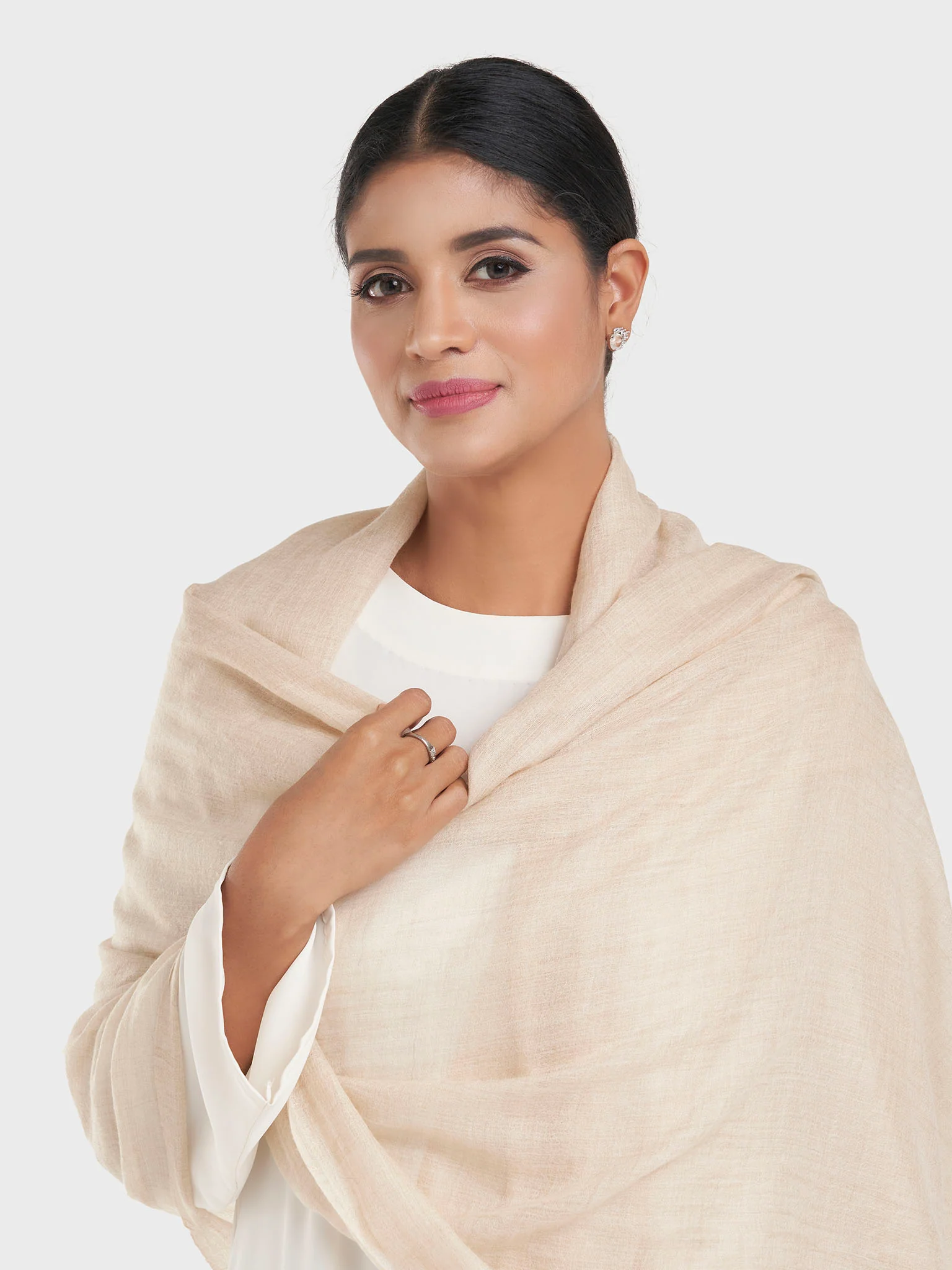 Premium Quality Camel Wool Shawl (KGC023) - Image 7