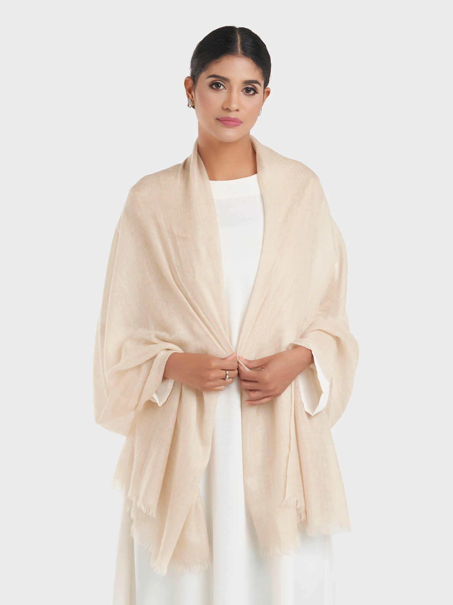 Premium Quality Camel Wool Shawl (KGC023) - Image 8