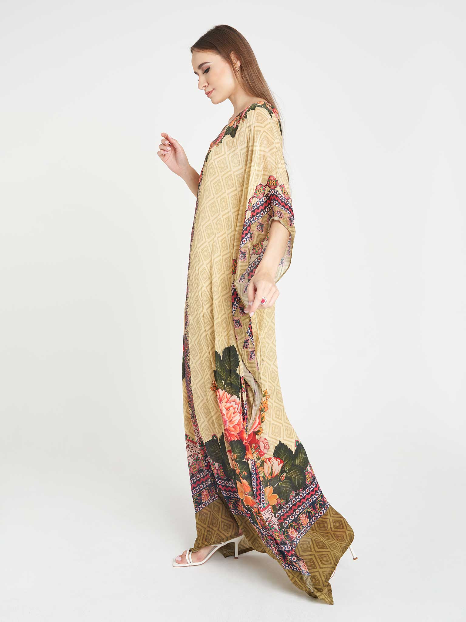 Viscose Printed Poncho - Image 3