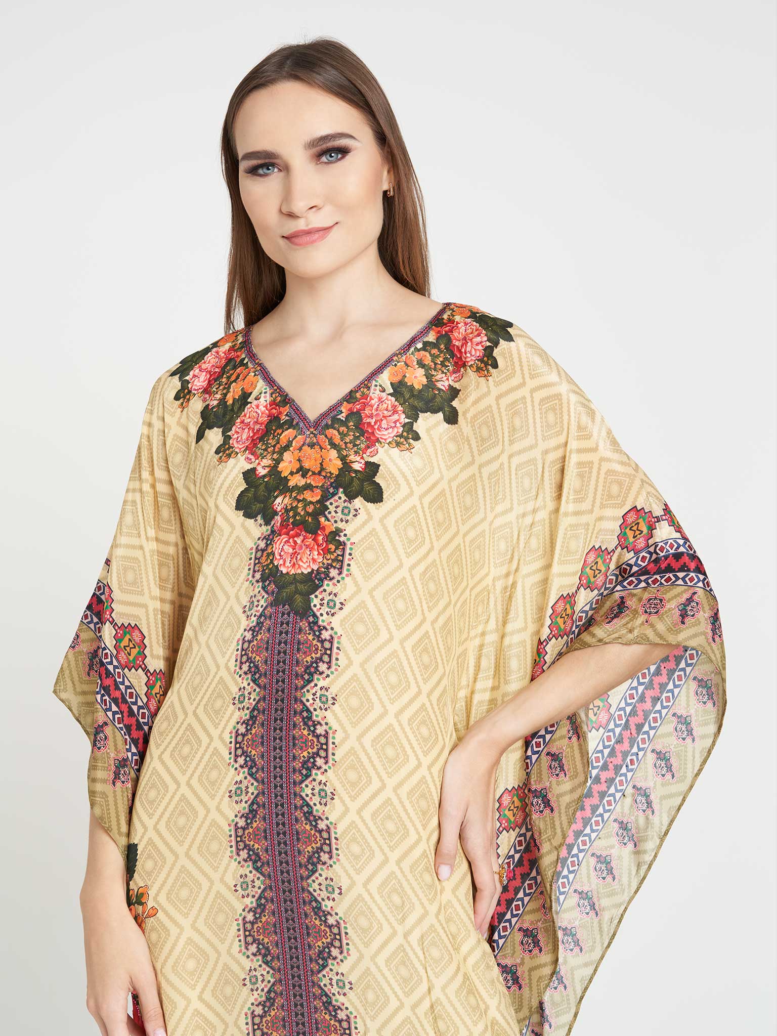 Viscose Printed Poncho - Image 5