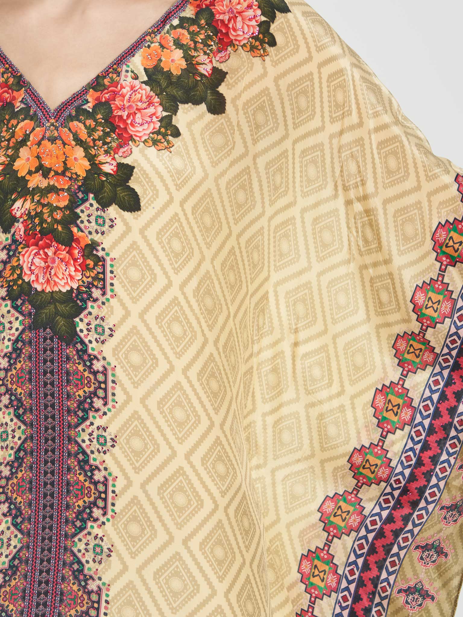 Viscose Printed Poncho - Image 6