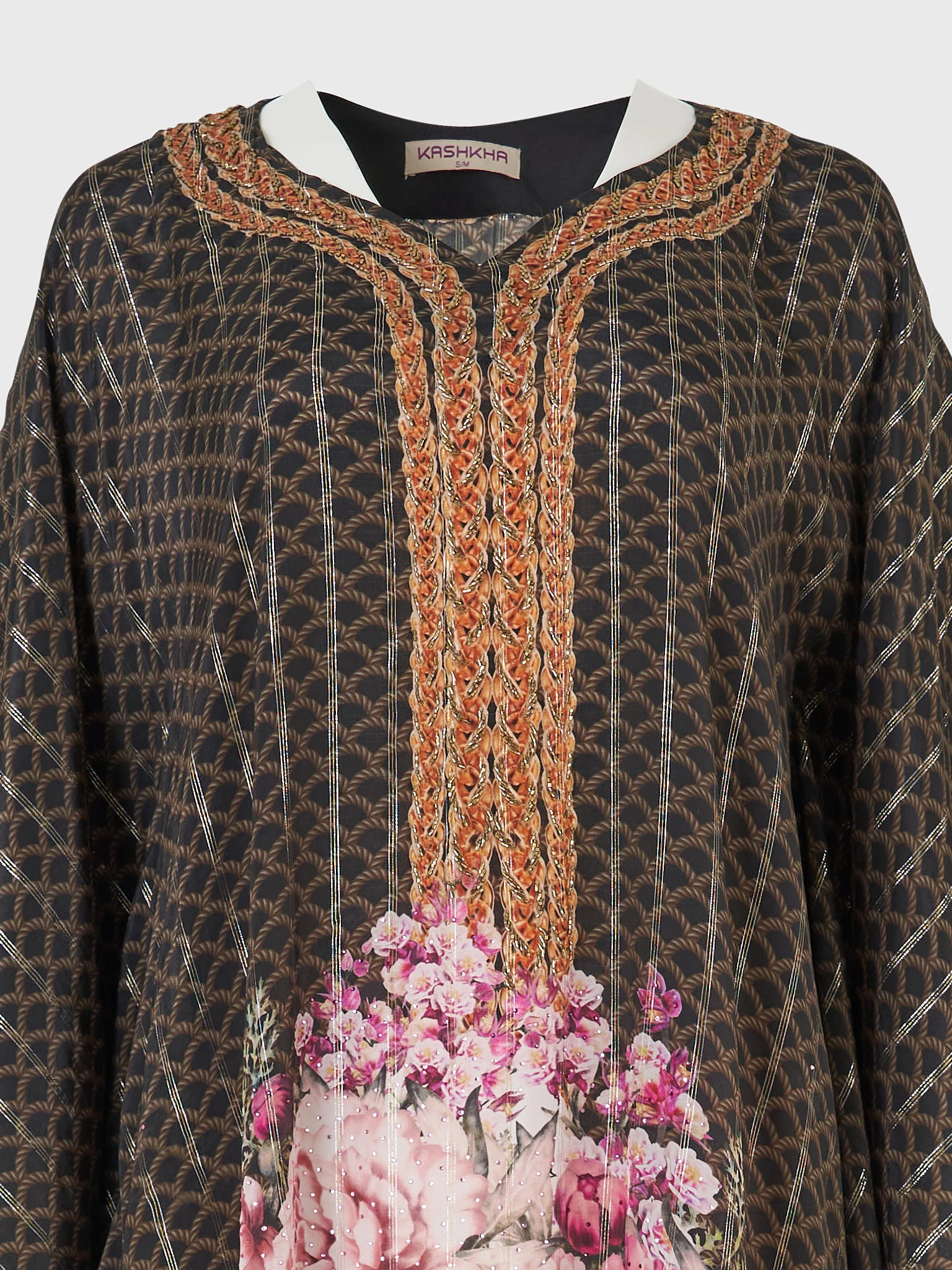 Viscose Printed Short Poncho - Image 3