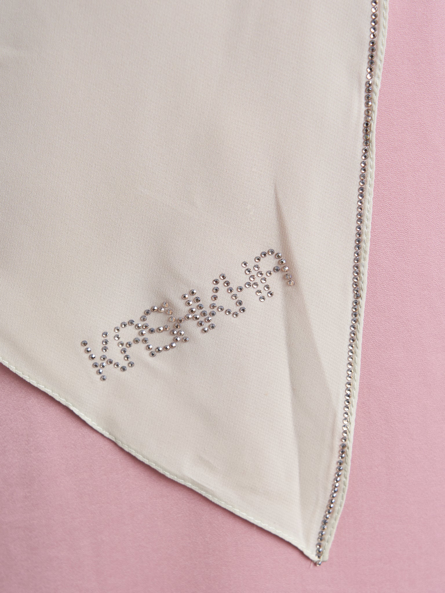 Ready to Wear Chiffon Single Stone Line Border Hijab (KP18115L) - Image 12