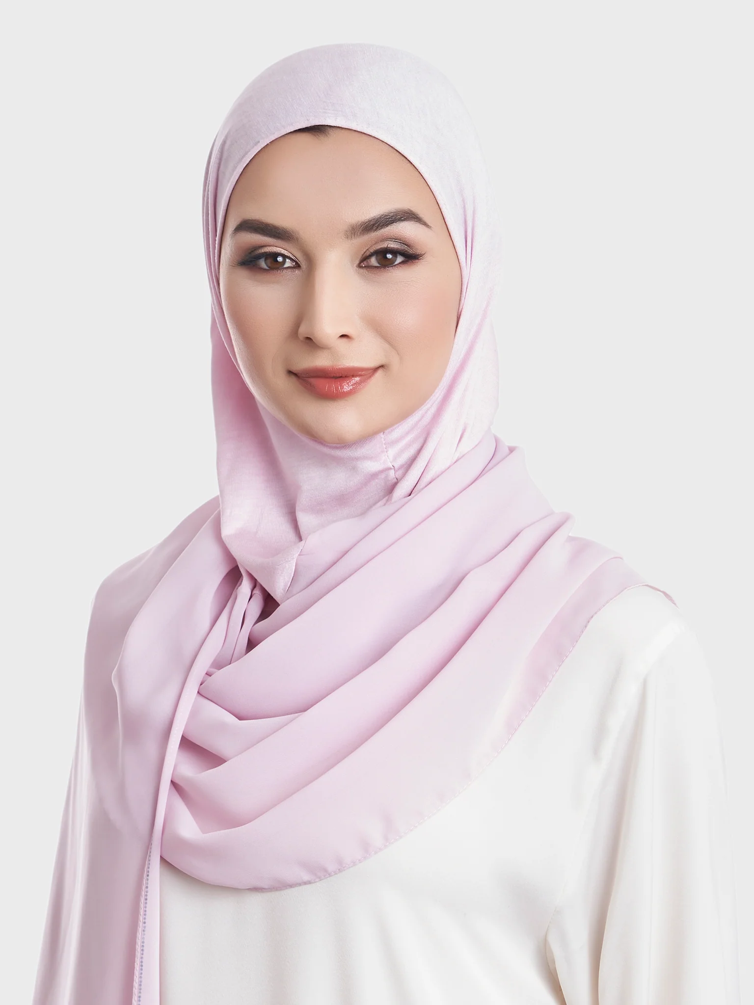 Ready to Wear Chiffon Single Stone Line Border Hijab (KP18115L) - Image 29