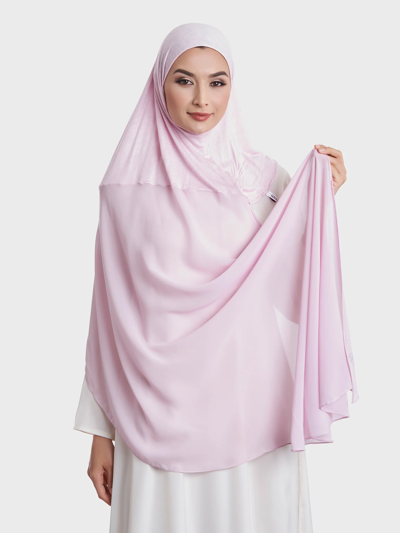 Ready to Wear Chiffon Single Stone Line Border Hijab (KP18115L) - Image 30