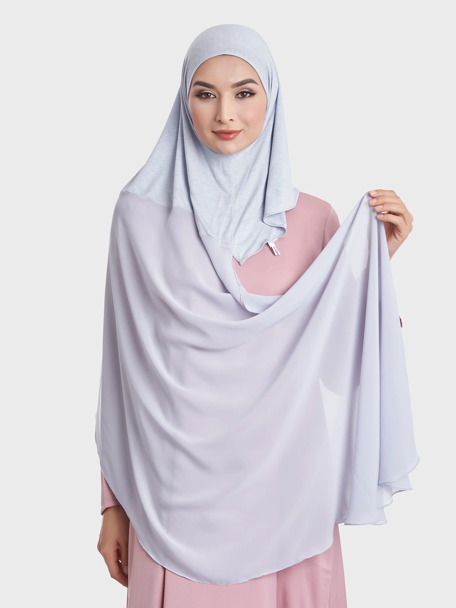 Ready to Wear Chiffon Single Stone Line Border Hijab (KP18115L) - Image 34